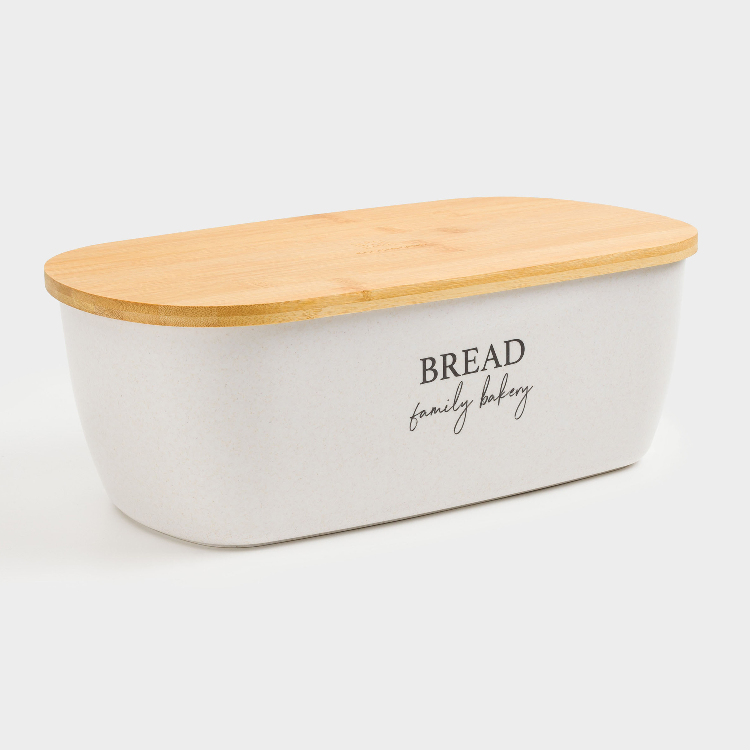 Bread box, 37x21x13 cm, with cutting board, bamboo, oval, Dairy, Bread/Bakery, Course