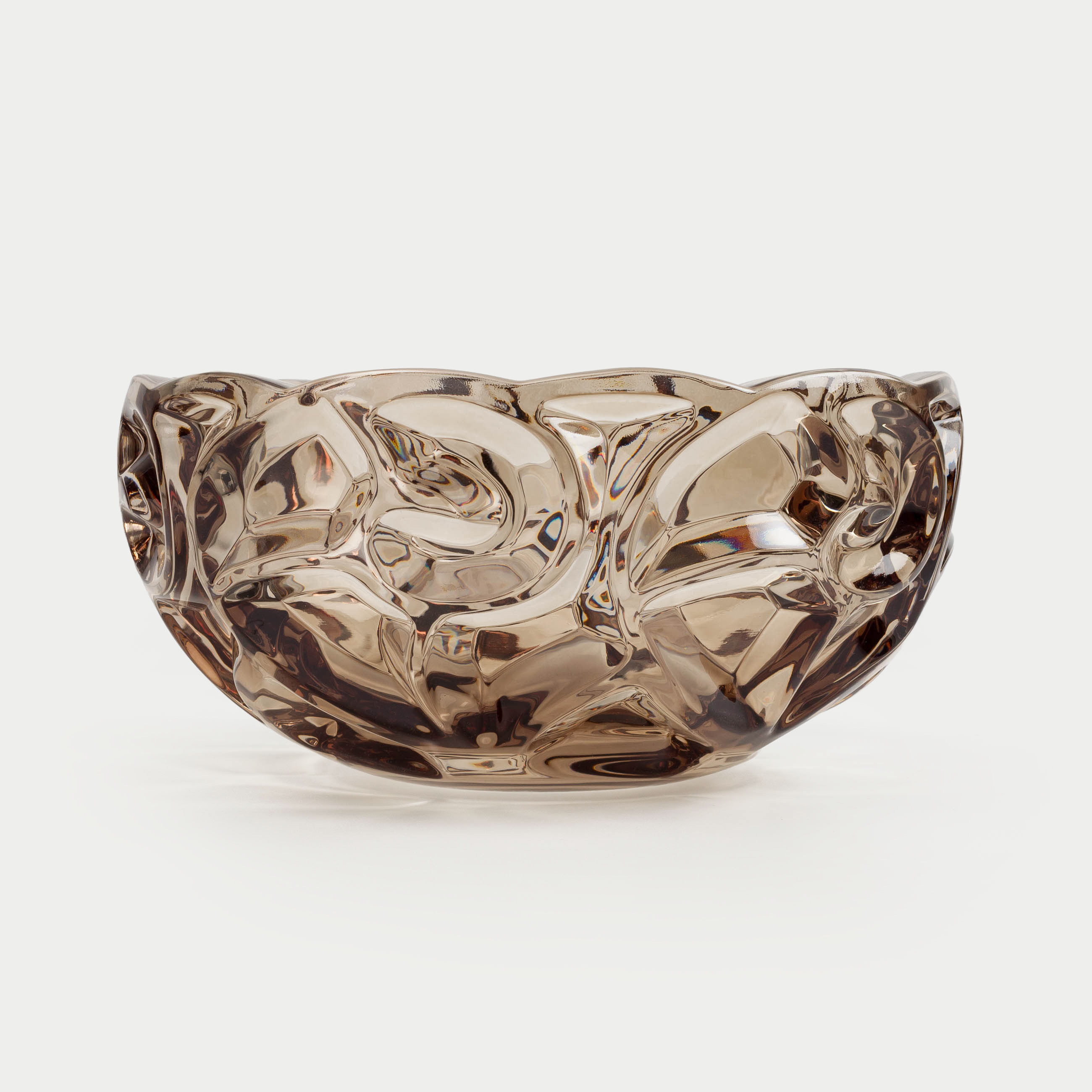 Salad bowl, 24x11 cm, 2.8 l, glass R, brown, Patterns, Gala