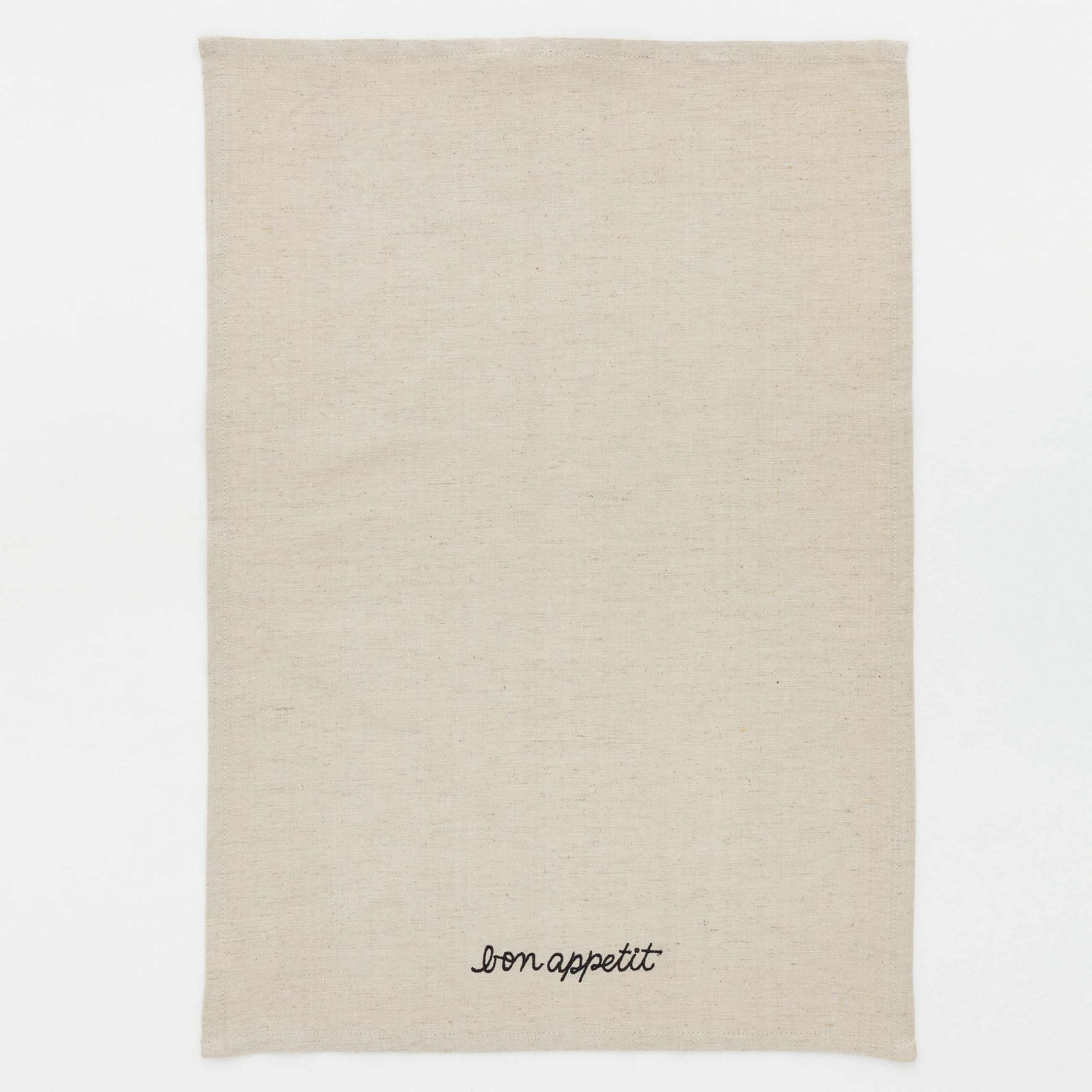 Kitchen towel, 40x60 cm, cotton / linen, beige, Flax, image-0