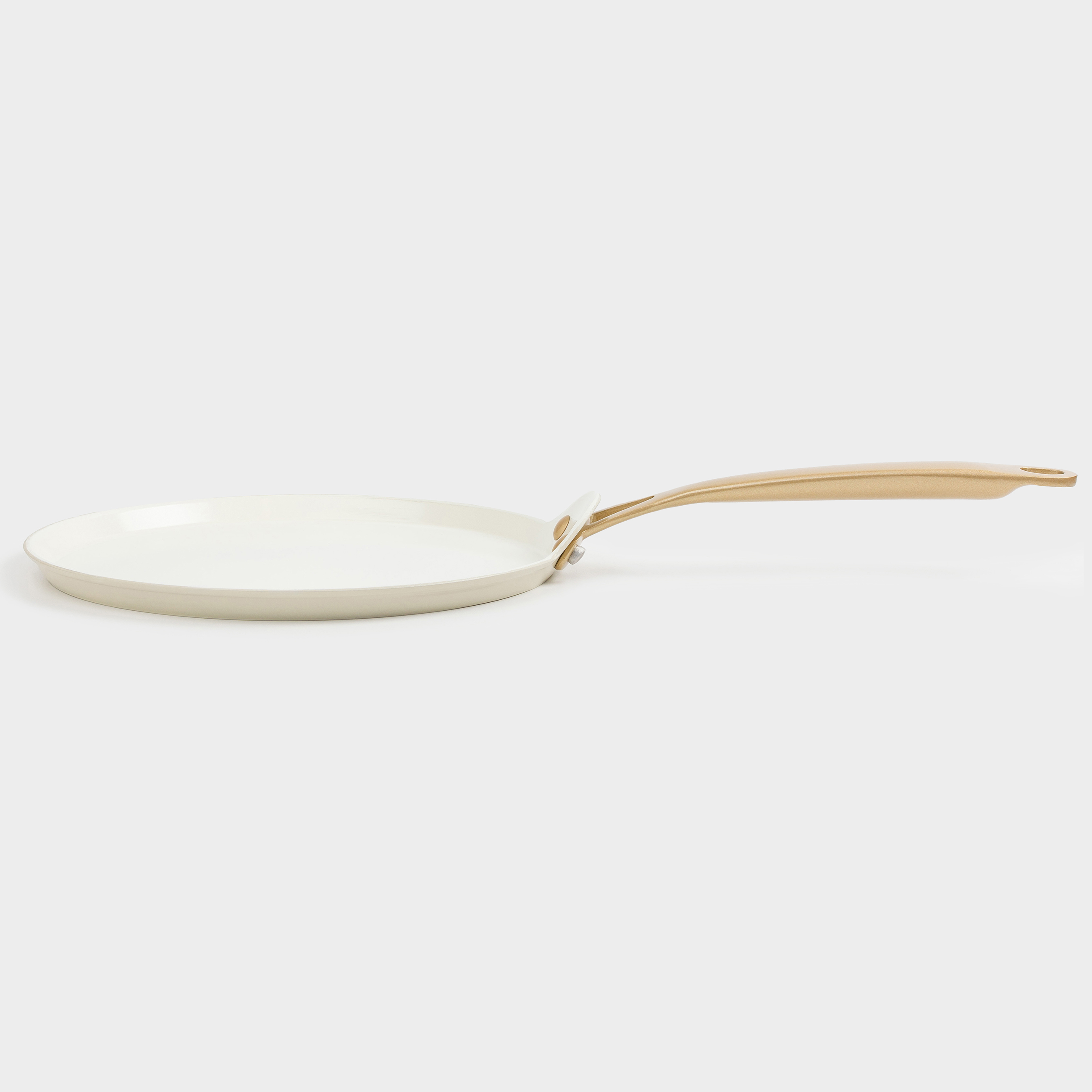 Pancake pan, 24 cm, coated, aluminum, milky, Piatto gold