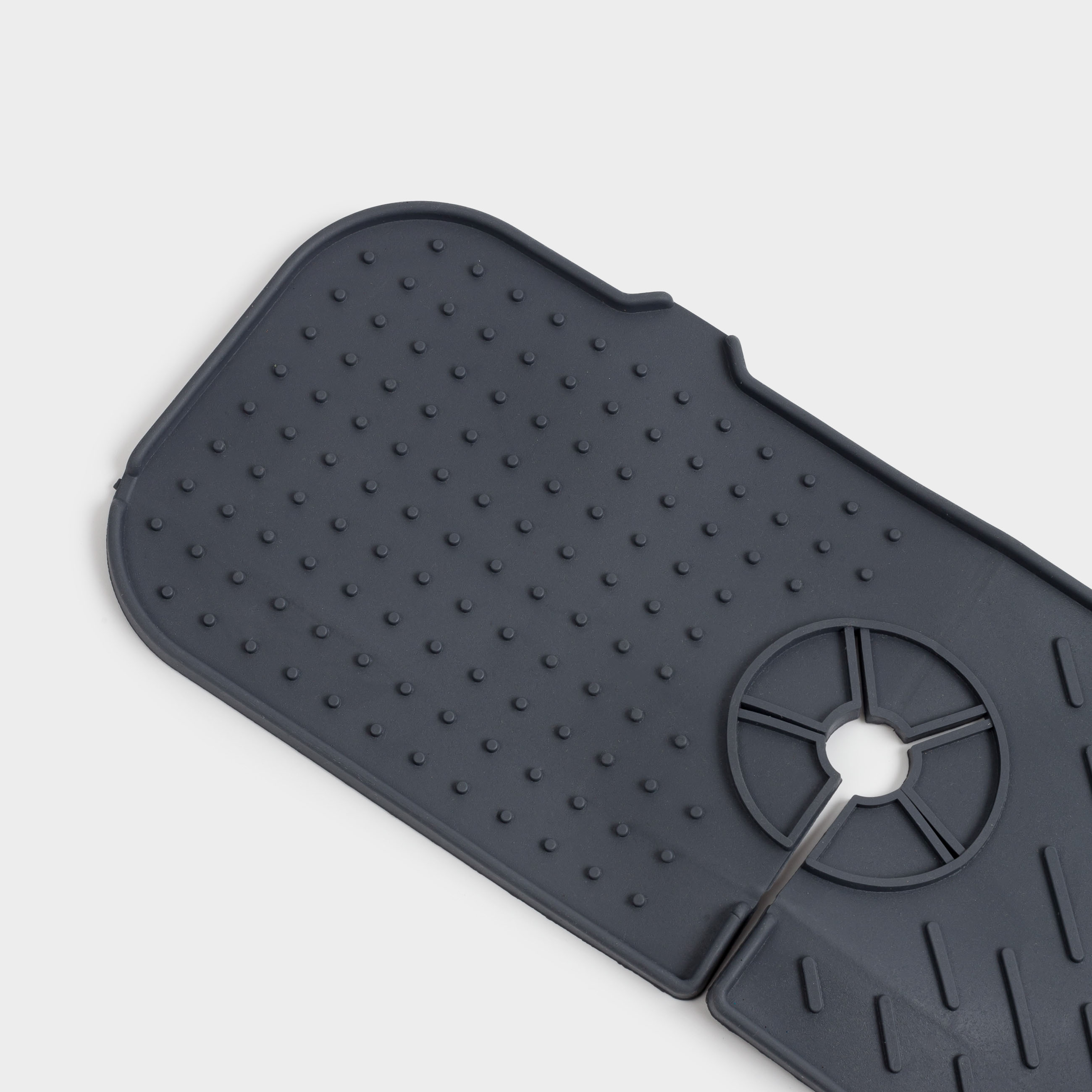 Sink mat for mixer tap, cm, rubber, grey, Keeping