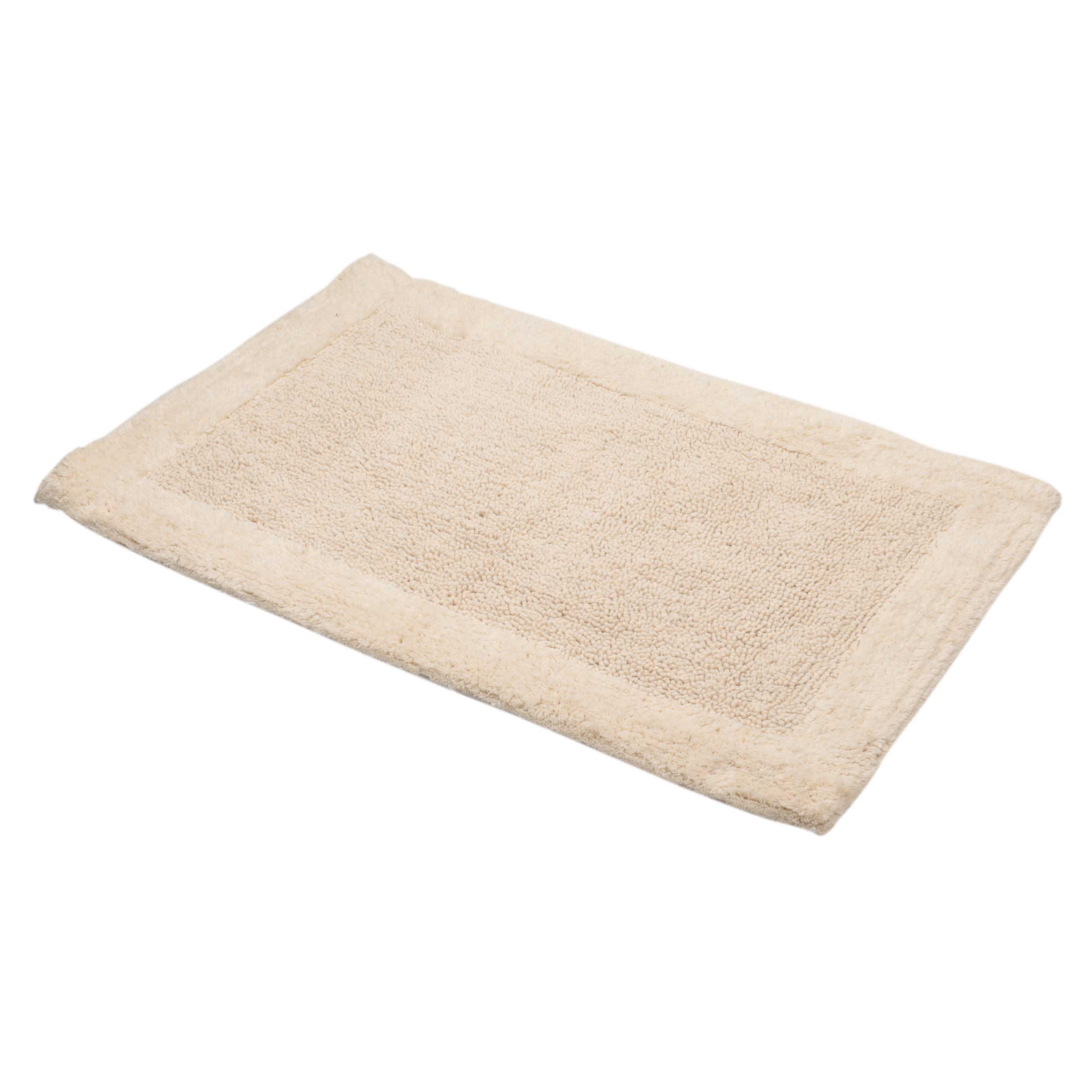 Bathroom mat, 40x60 / 50x80 cm, 2 pcs, Anti-slip, Cotton, Milk, Metric, image-5