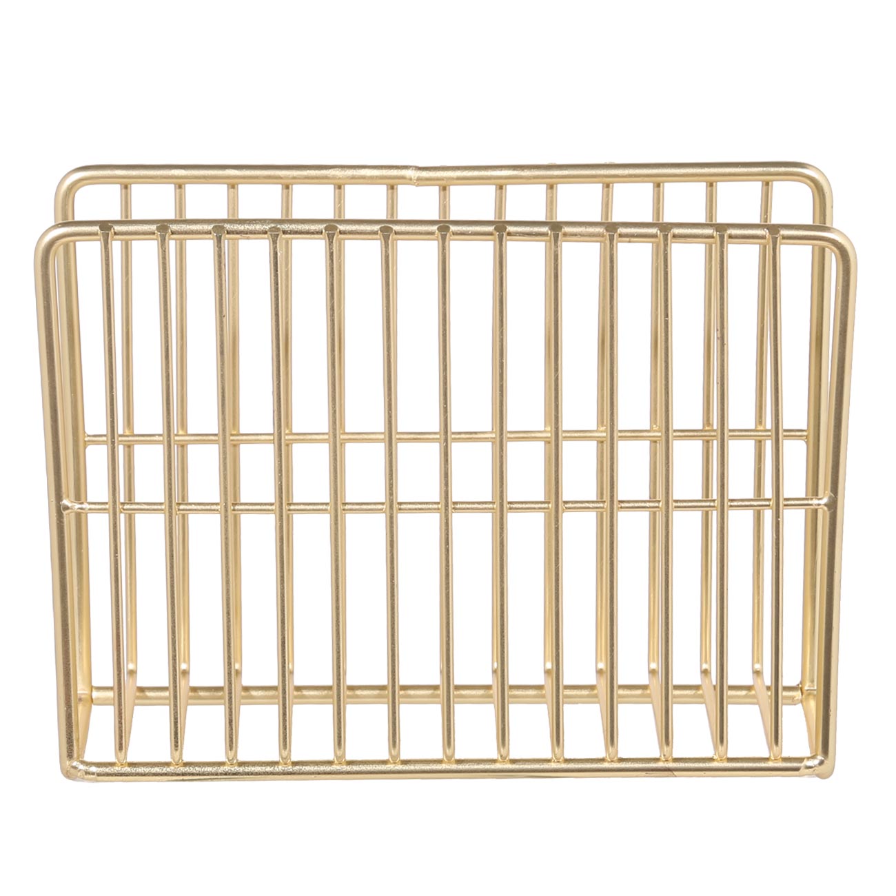 Napkin holder, 13 cm, metal, golden, Twist gold