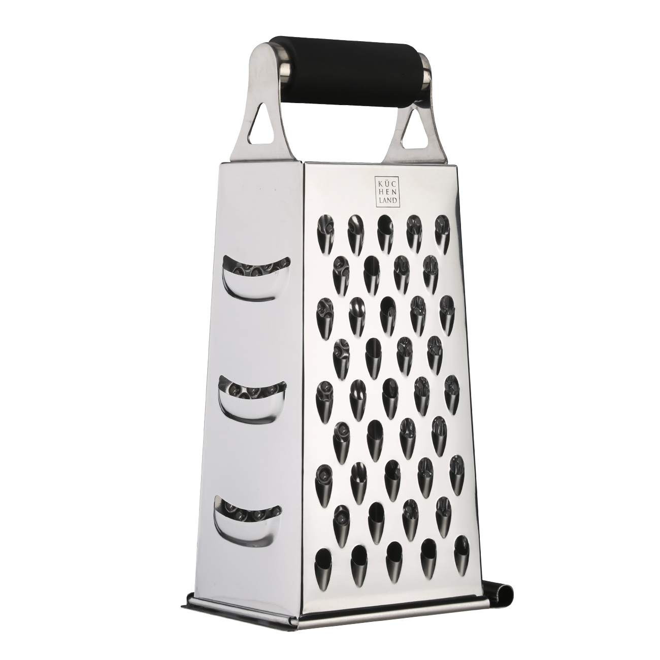 Grater, 24 cm, four-sided, black, Kitchen tools, image-1