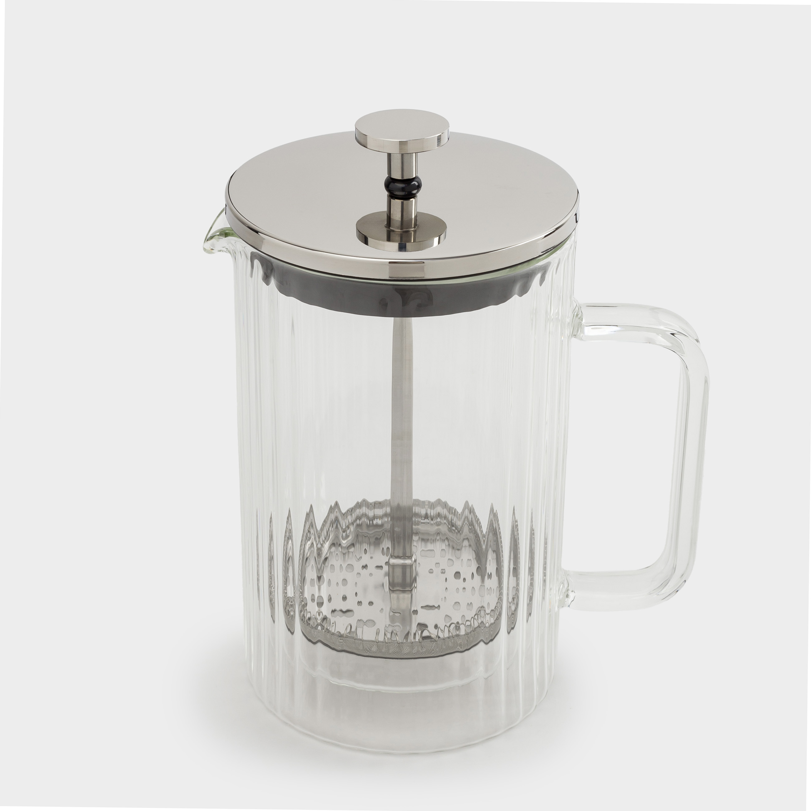 French press, 800 ml, glass B, Air ribby, image-1