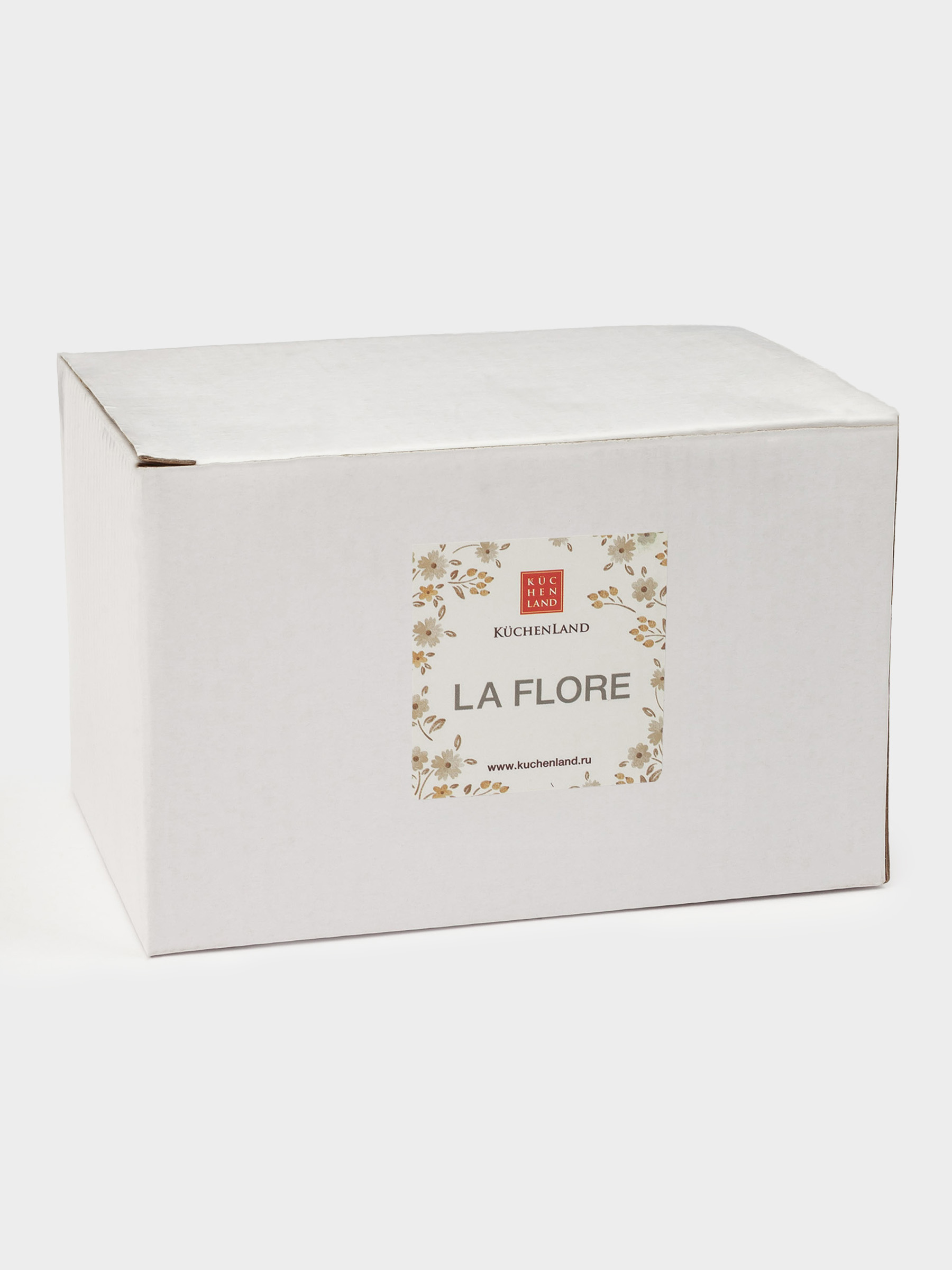 Mug, 440 ml, ceramic, milky, Vintage flowers, La flore, image-5
