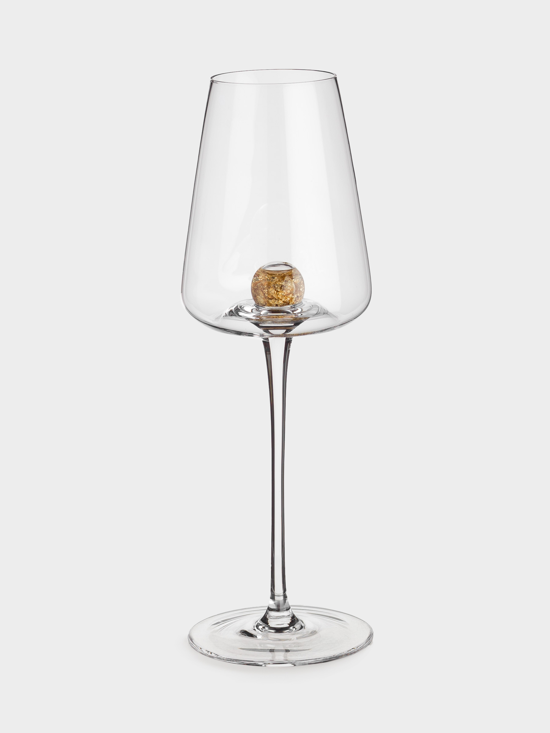 Drinking glass, 350 ml, 2 pcs, Crystal glass, Amber ball, Sorento, image-1