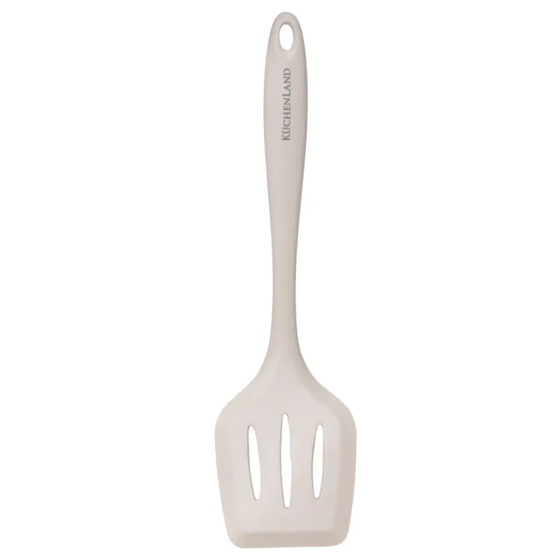 Spatula, 29 cm, with slits, silicone / nylon, beige, Benefit ,image-0