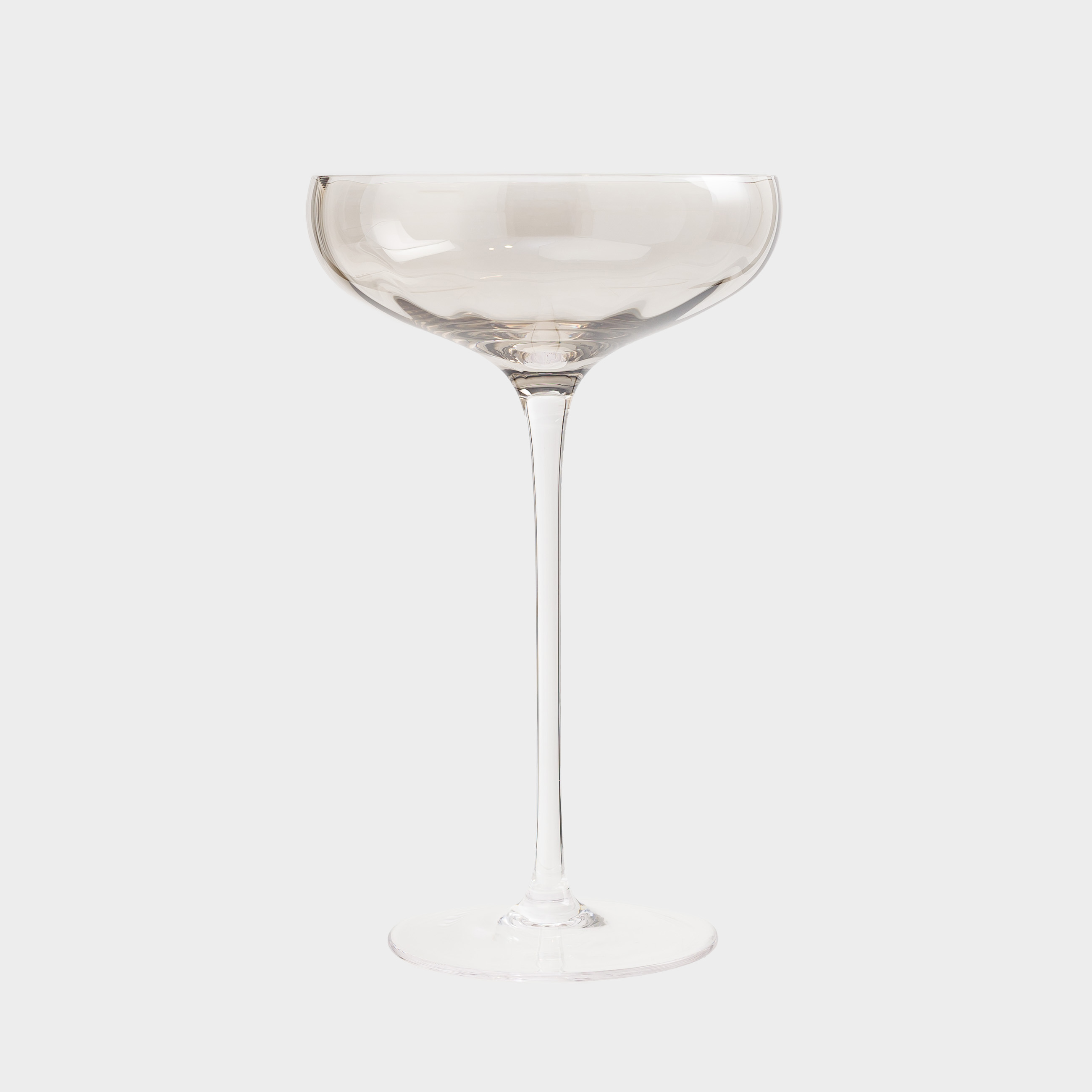 Champagne coupe glass, 220 ml, 2 pcs, glass, grey, Filo R color, image-1