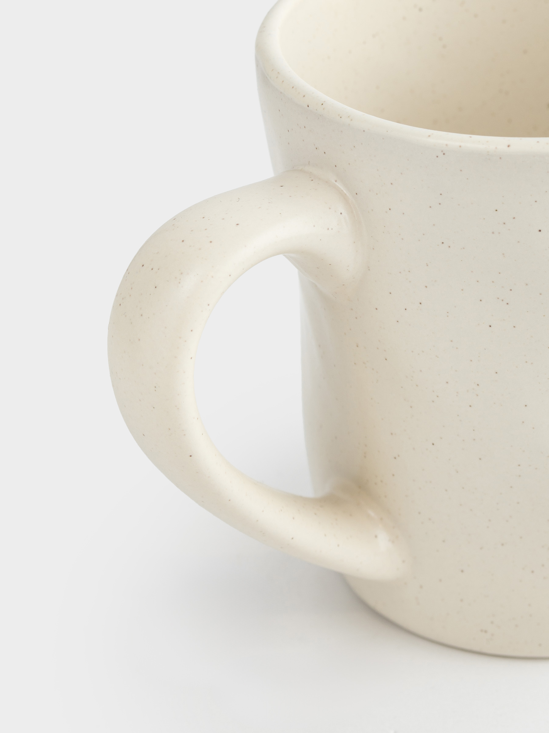 Mug, 280 ml, ceramic, milky, Crumple creme, image-2
