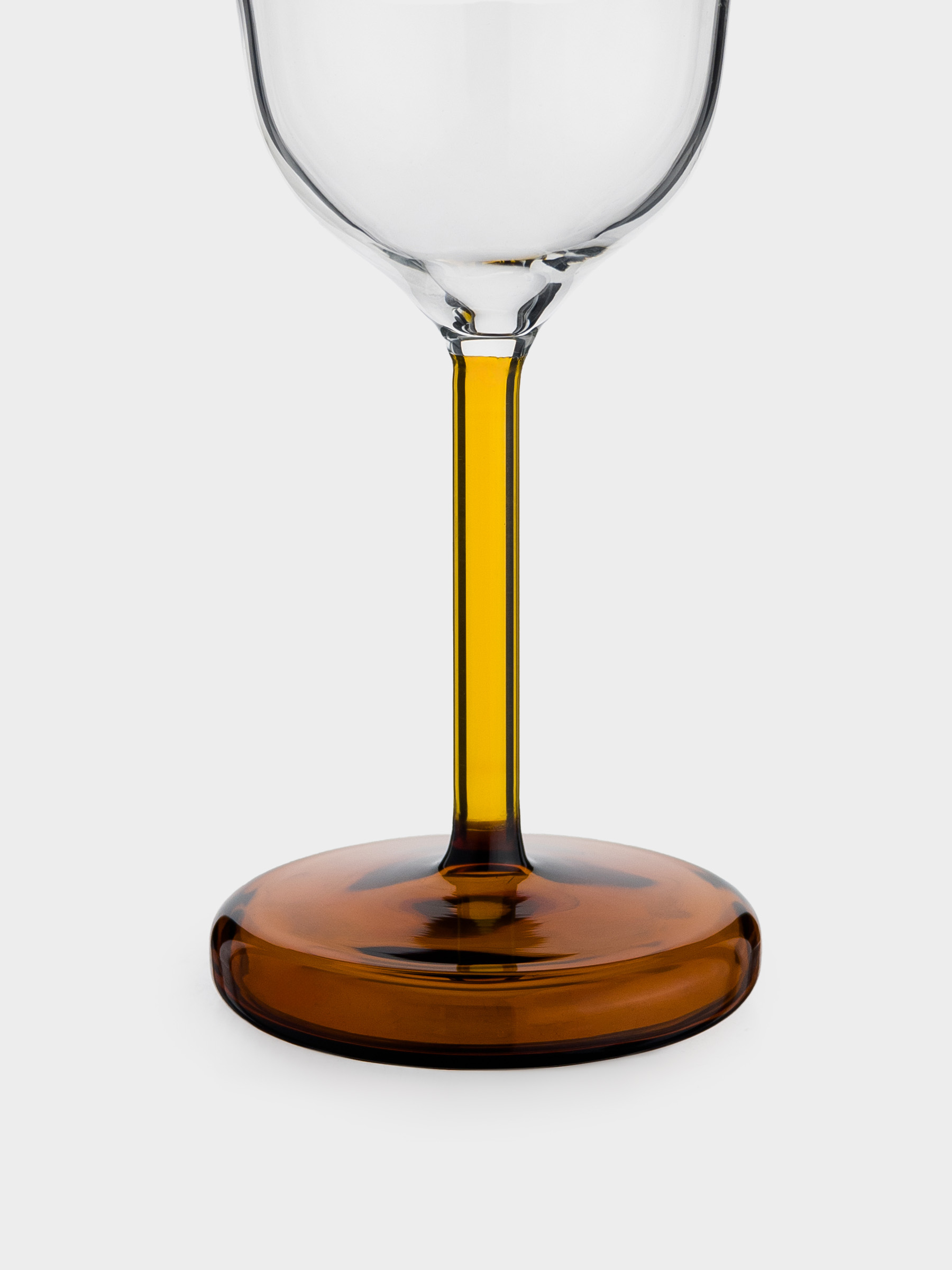 Drinking glass, 300 ml, glass B, amber leg, Vesen, image-3