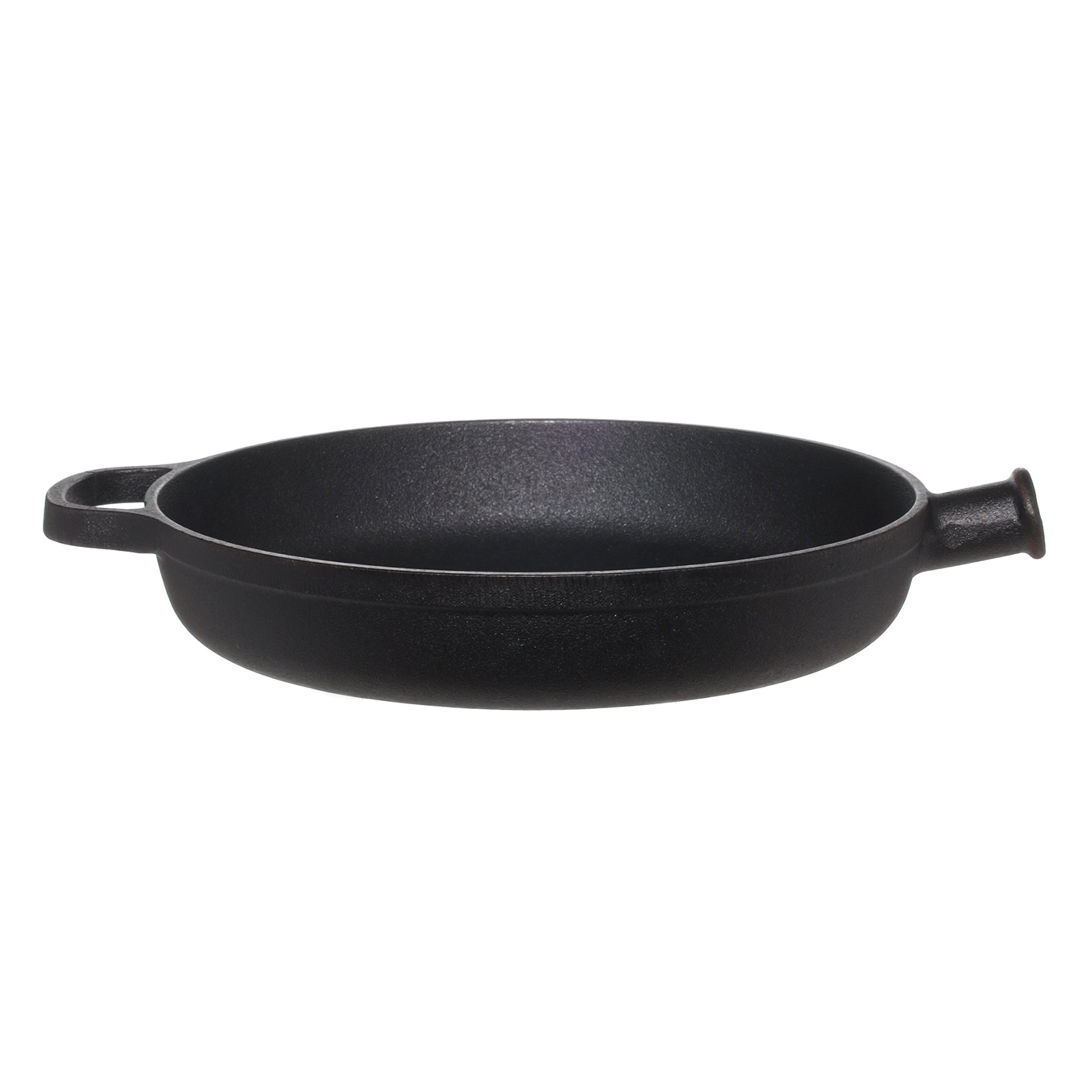 Frying pan, 24 cm, cast iron / wood, black, Authentic