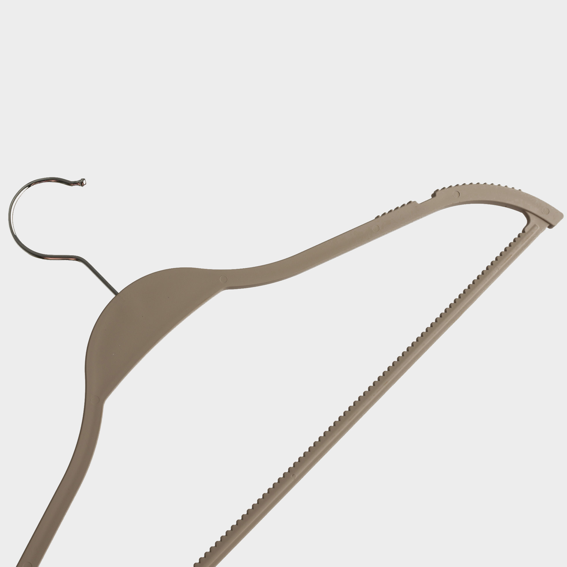 Children's hanger, 32 cm, 5 pcs, plastic coated, mocha, New house