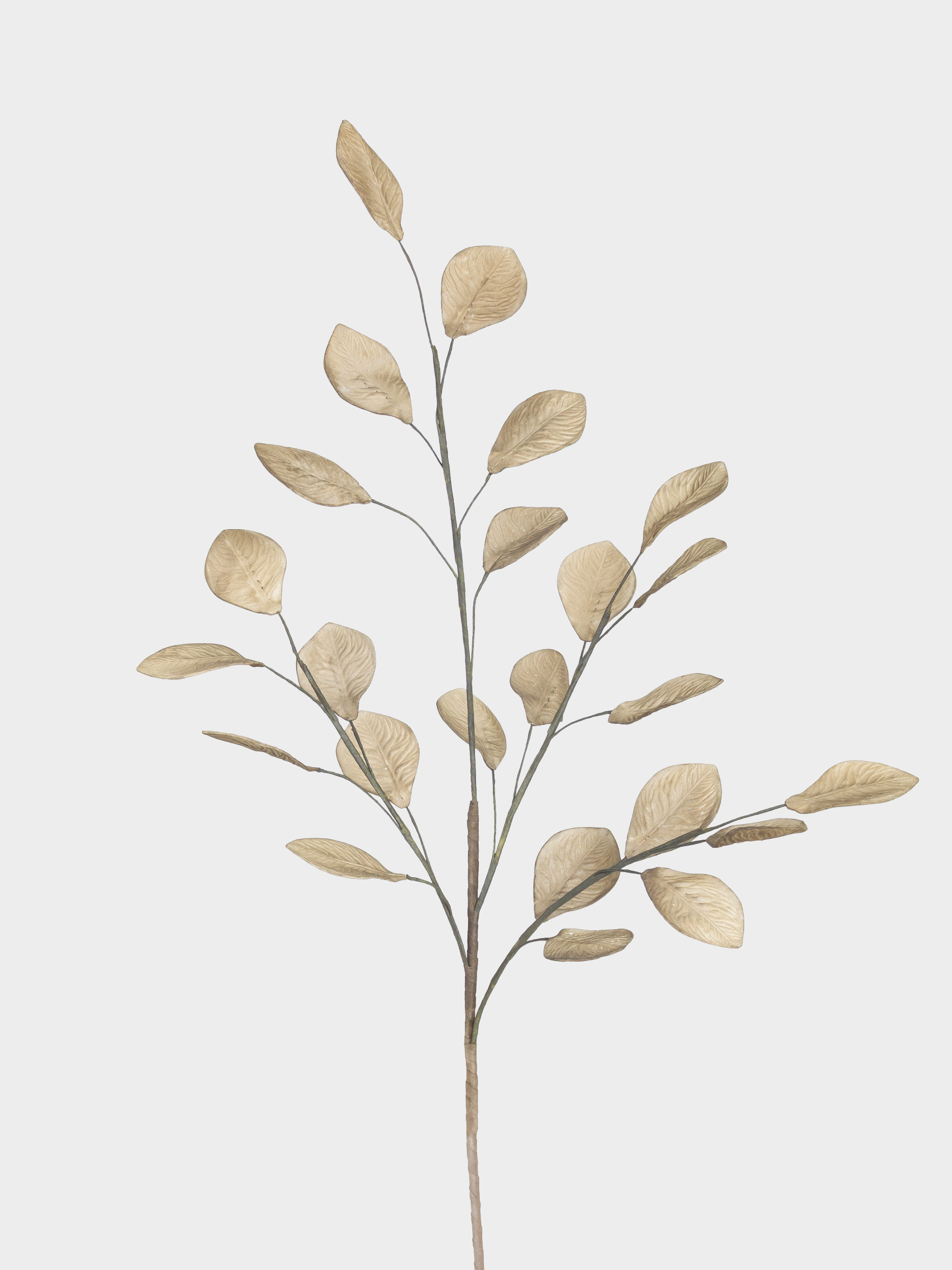 Decorative branch, 1,1 m, plastic / paper, Leaves, Broadleaf decor, image-1