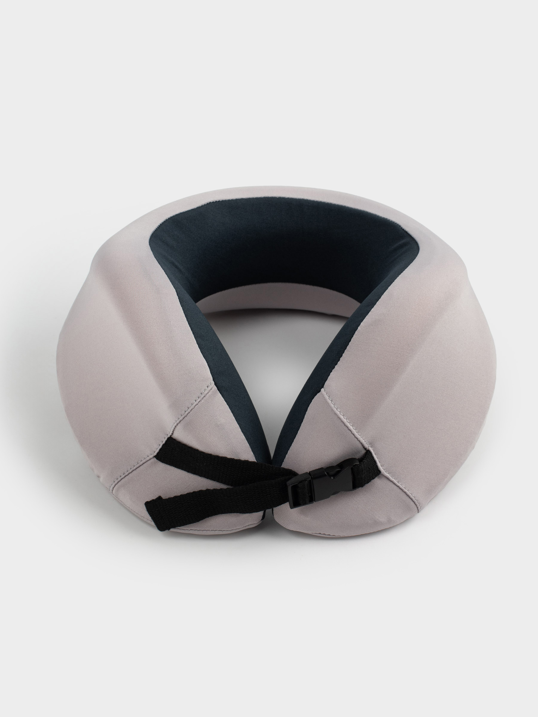 Travel pillow, 27 cm, polyester, beige-black, Travel comfort, image-2