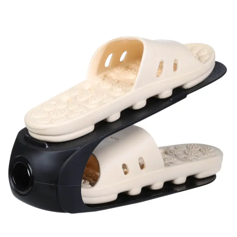 Organizer stand for women's shoes, 26 cm, plastic, black, Compact