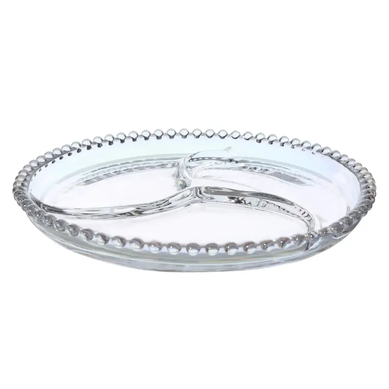 Menagerie, 23 cm, 3 otd, glass, round, mother-of-pearl, Moon ,image-0