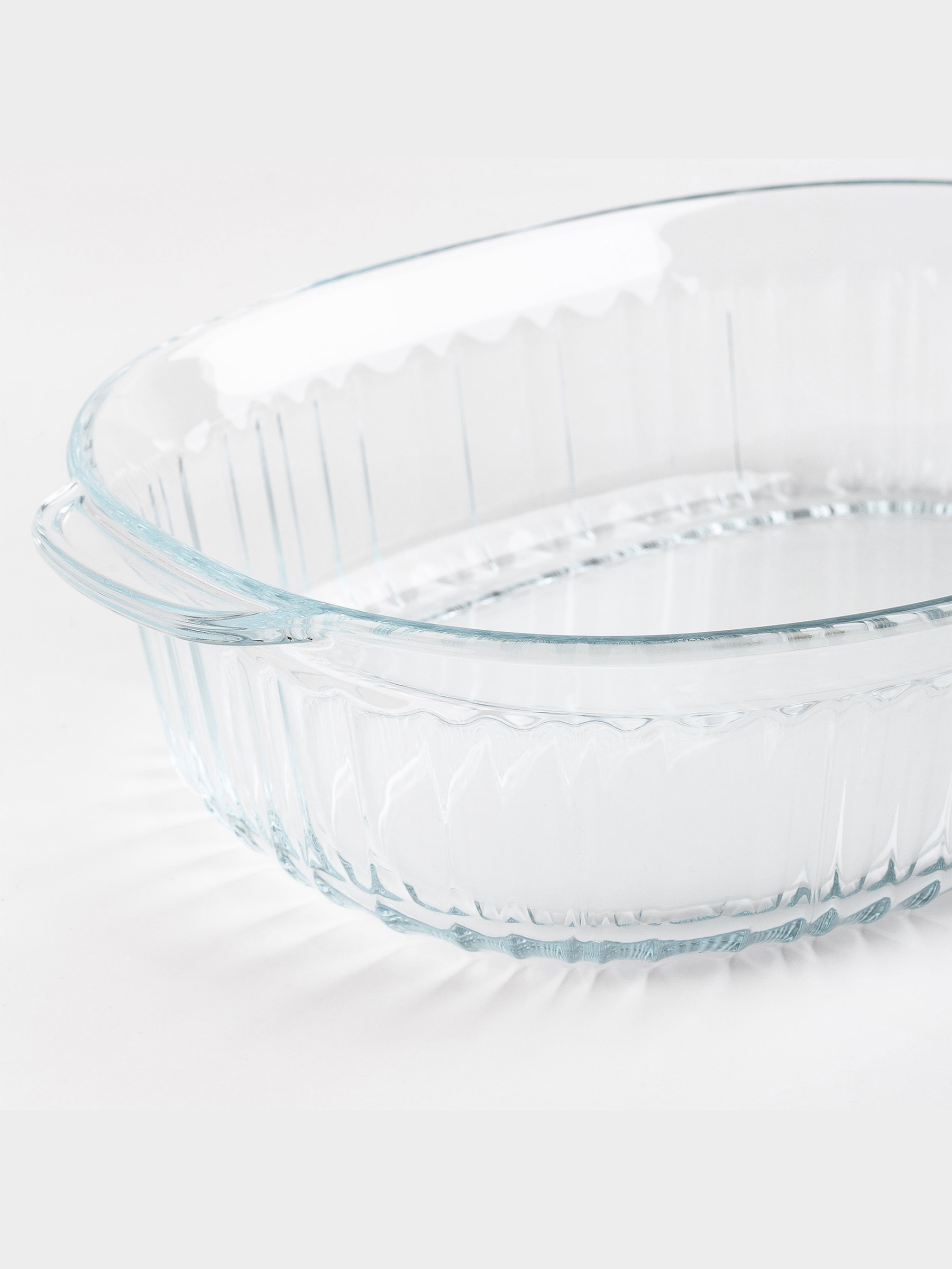 Baking dish, 27x19 cm, 1.8 L, with lid, glass T, Oval, Cook ribbed, image-7