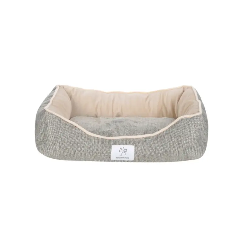 Pet lounger, 47x39x12 cm, polyester, light grey, Funny pet