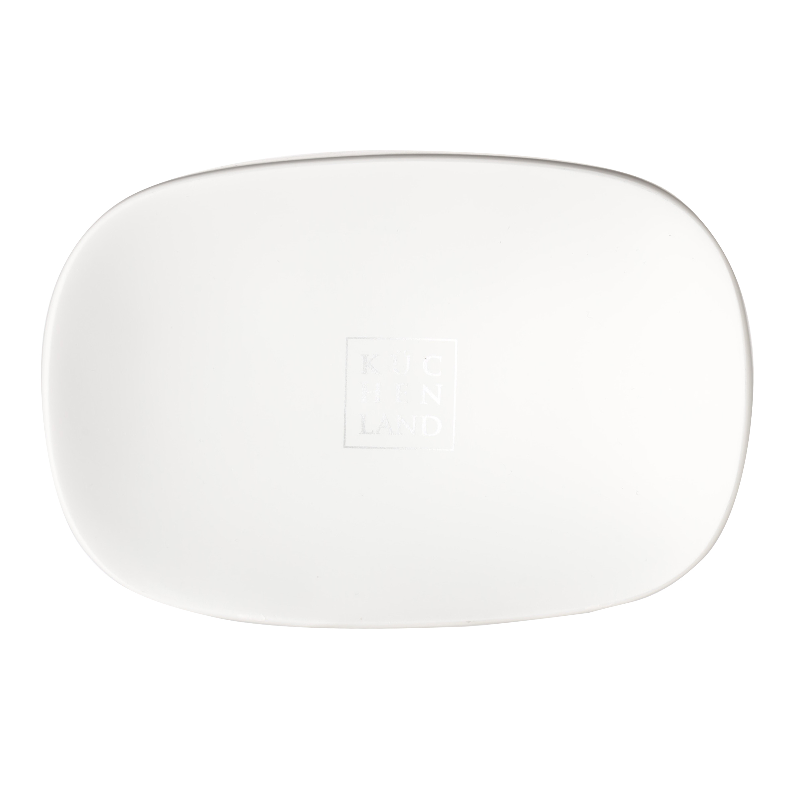 Soap dish, 13x9 cm, polyresin, oval, white, Vesta, image-2