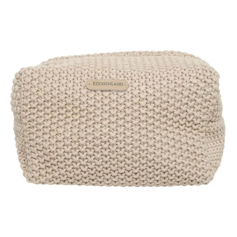 Cosmetic bag, 20x13 cm, cotton, beige, Node, image-0
