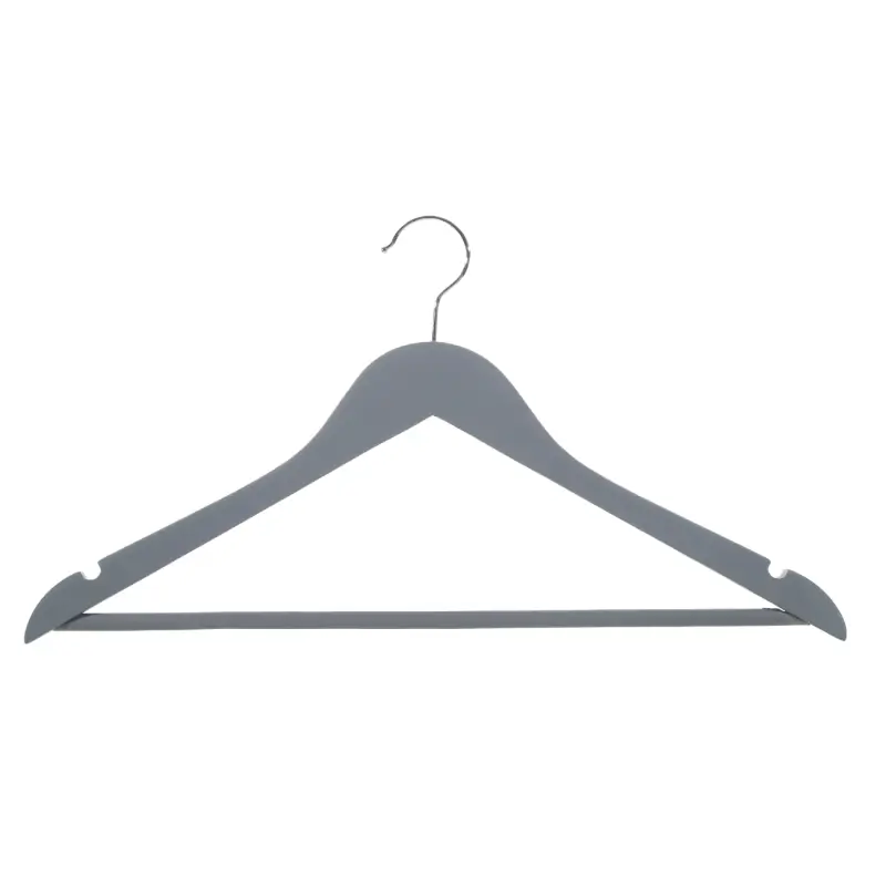 Hanger, 35 cm, 3 pcs, children's, wood, gray, Wooden house