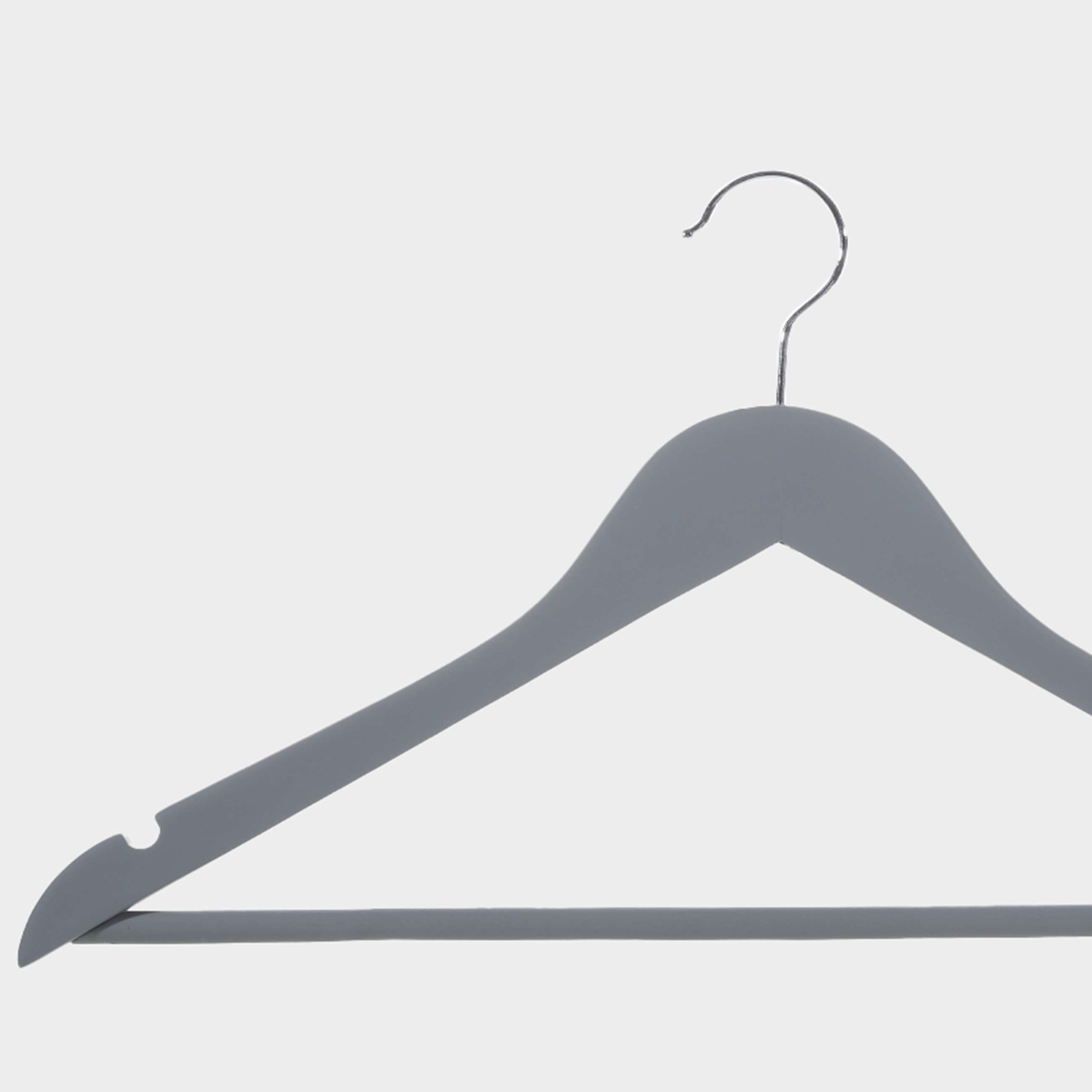 Hanger, 35 cm, 3 pcs, children's, wood, gray, Wooden house