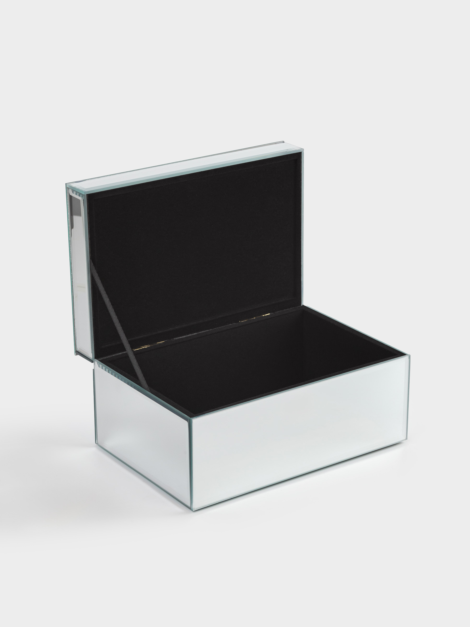 Jewelry box, 20x14 cm, glass, Mirror, Pearls, Glossy, image-3