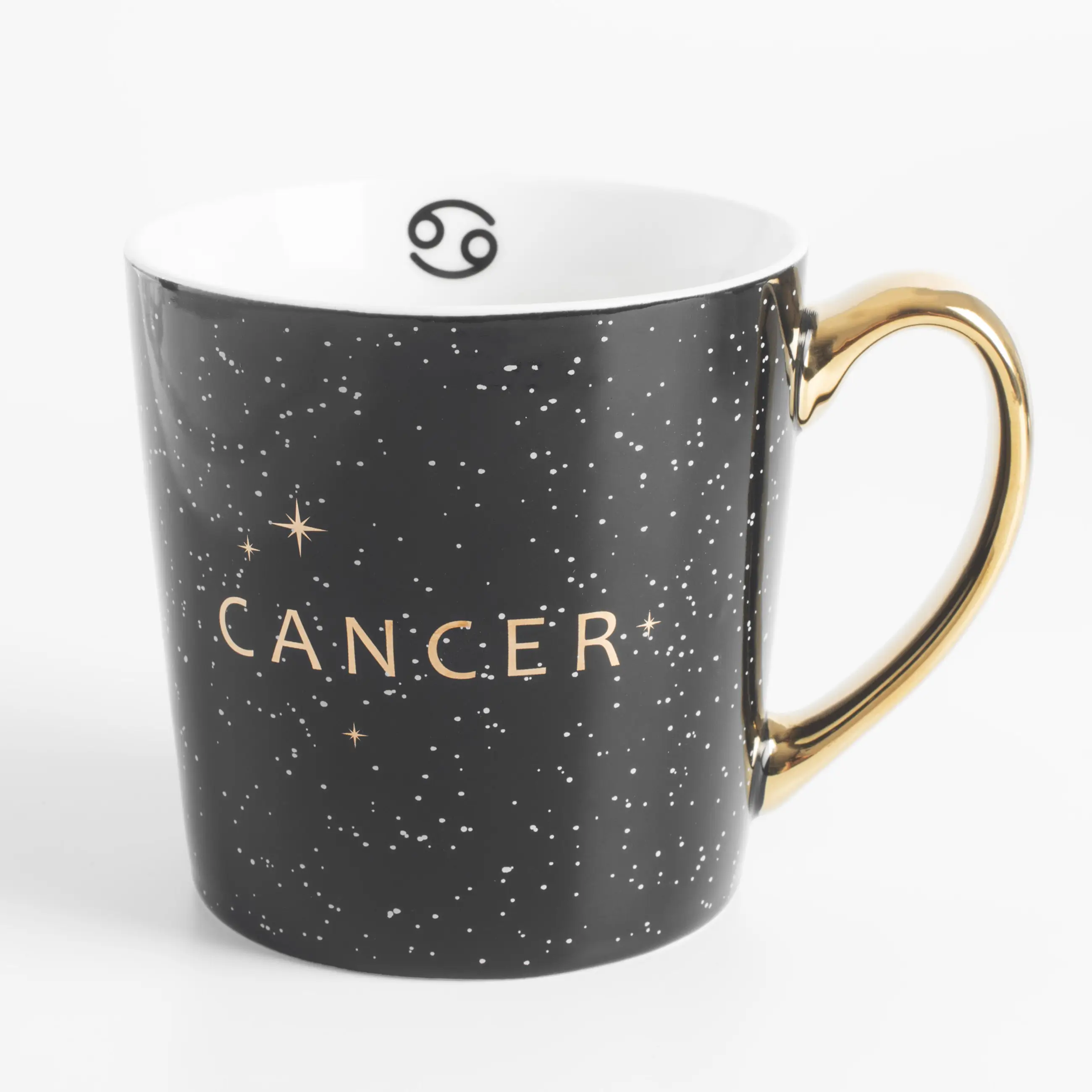 Mug, 500 ml, porcelain N, black, Cancer, Zodiac, image-0