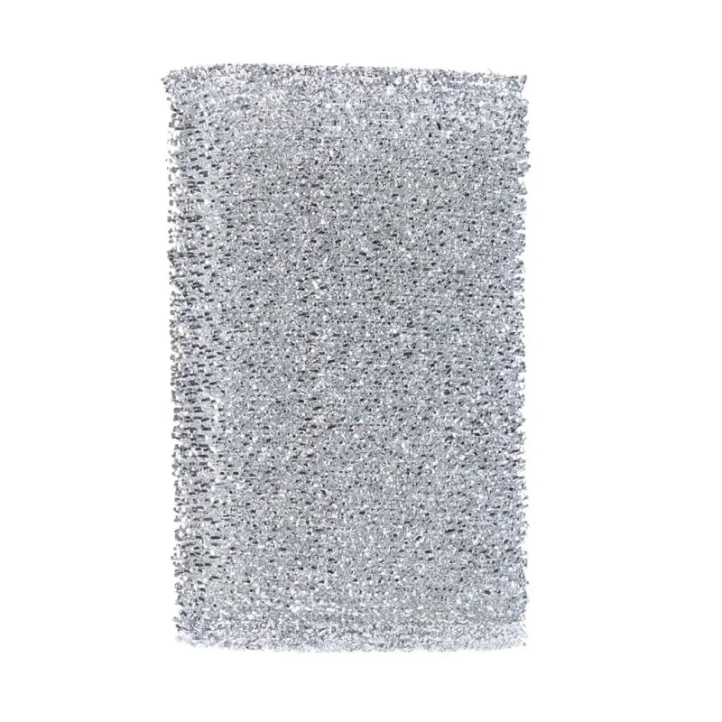 Sponge for washing dishes, 12x8 cm, dacron, silver, Clean ,image-0