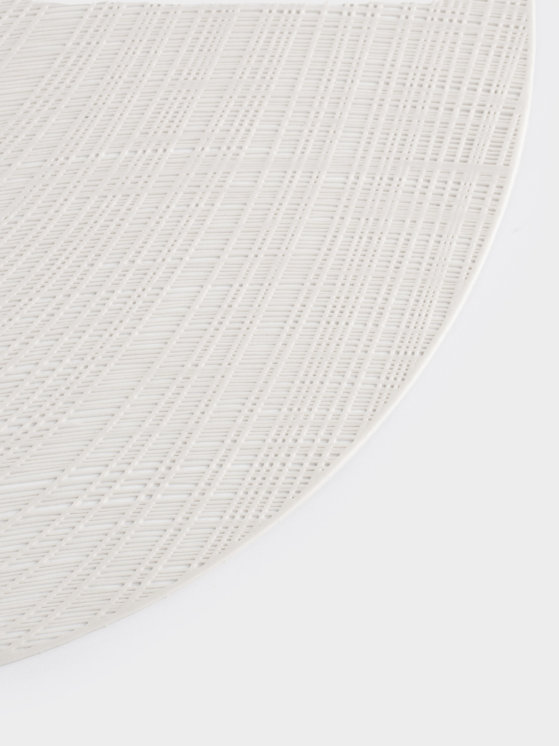 Napkin for appliances, 38 cm, PVC, round, white, Azhur Grid, image-2