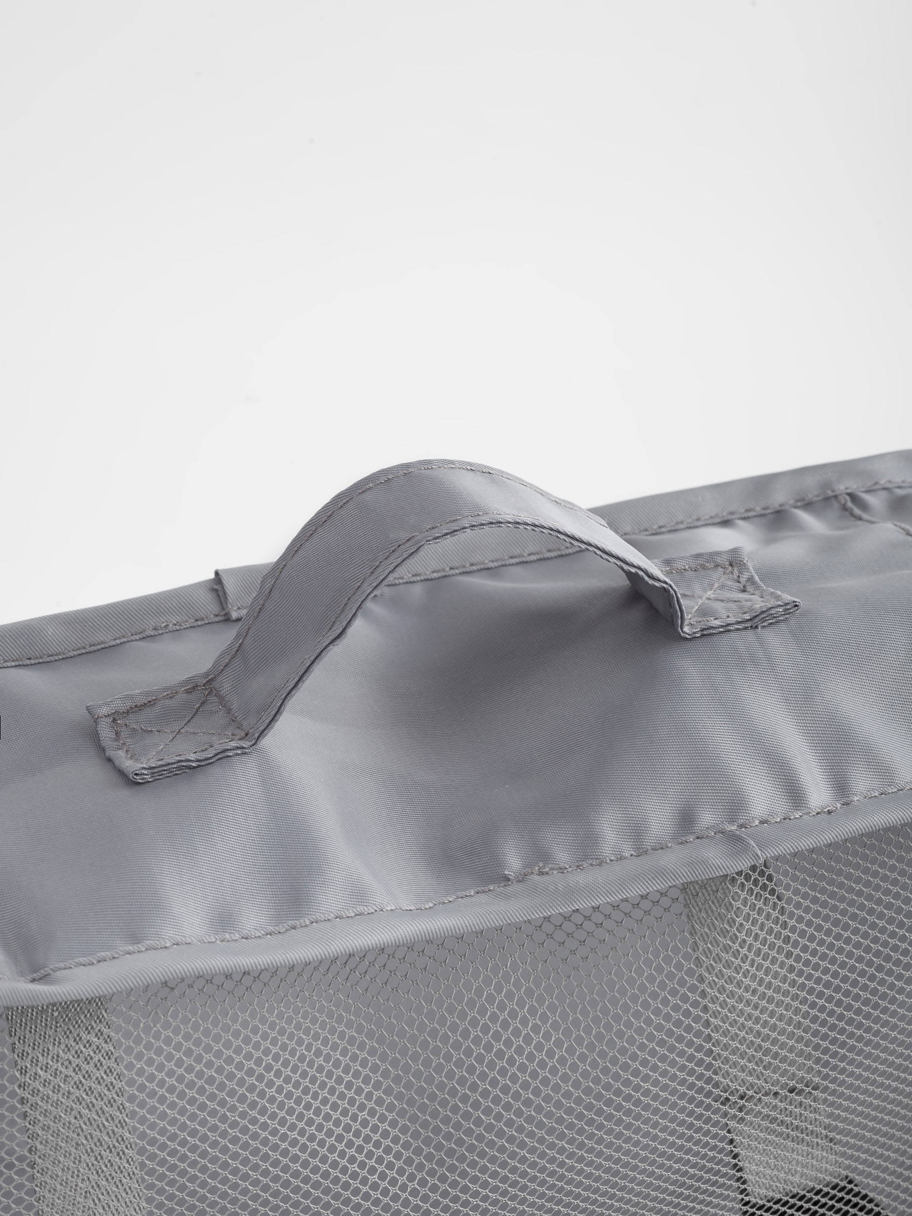 Clothing organizer, 34x28x11 cm, M, with straps, twill, grey, Travel comfort, image-6