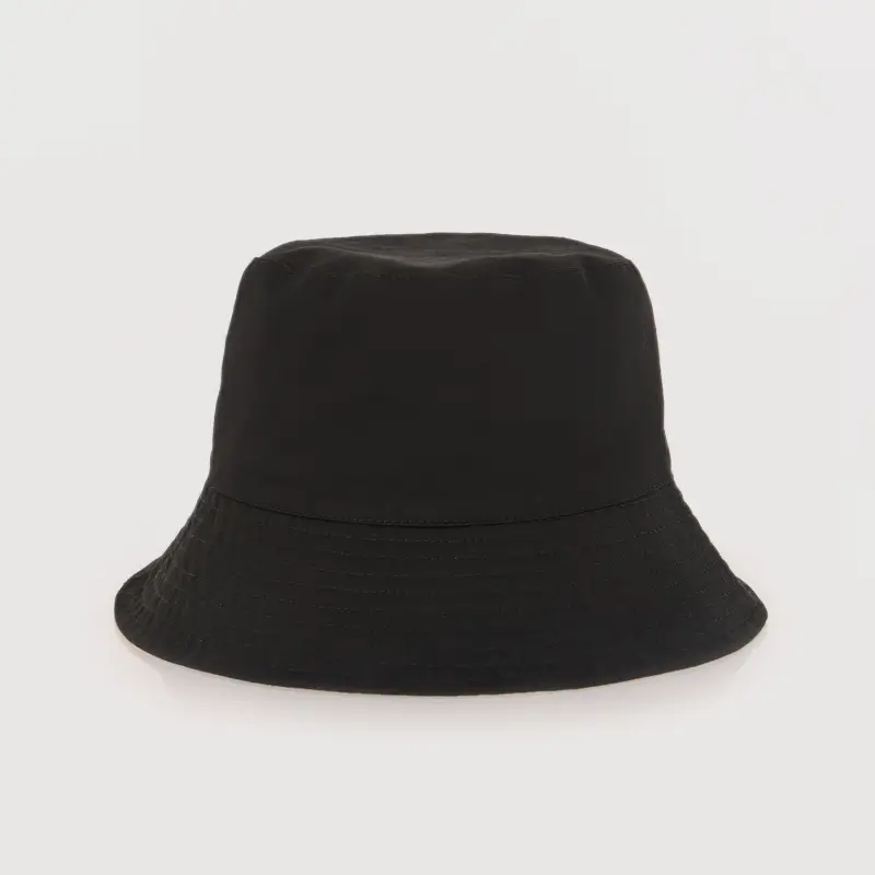 Panama hat, 57 cm, single size, double-sided, cotton, black / milk, Shore ,image-0