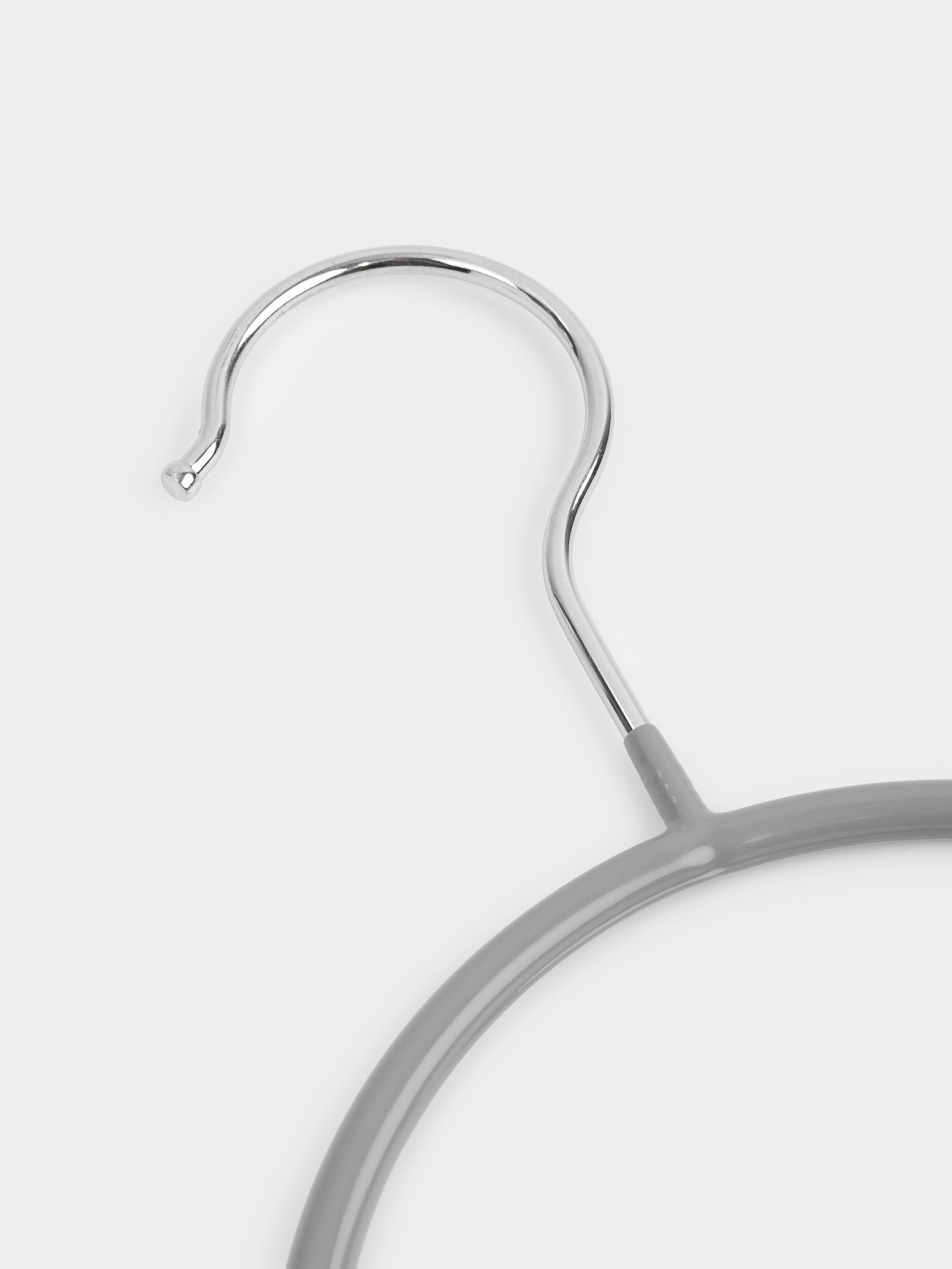 Scarf/shawl hanger, 14x23 cm, 2 pcs, coated metal, Grey, Colorful house, image-5