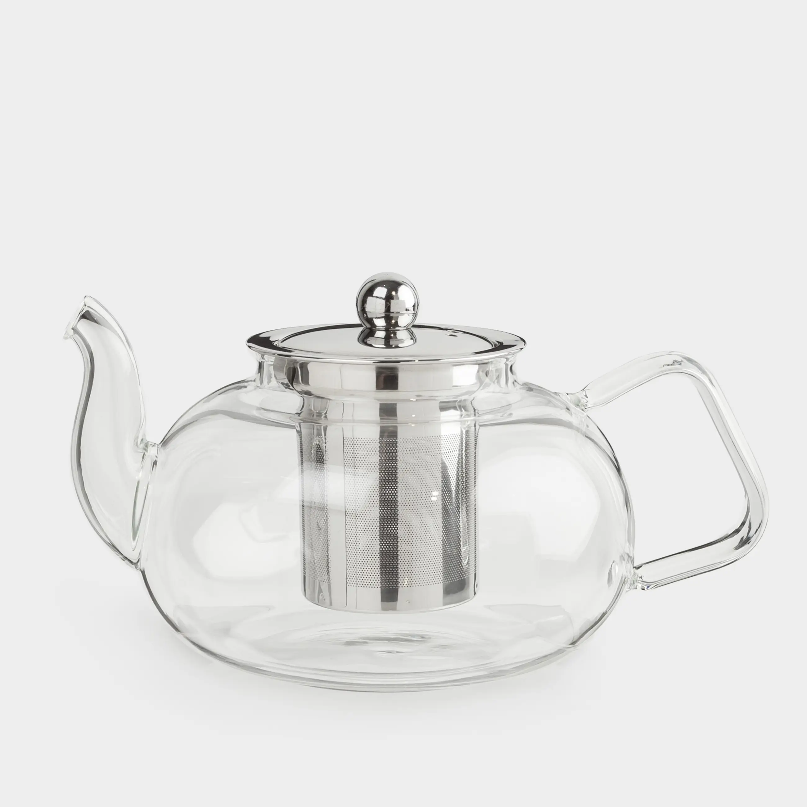 Teapot, 850 ml, B/steel glass, Classic