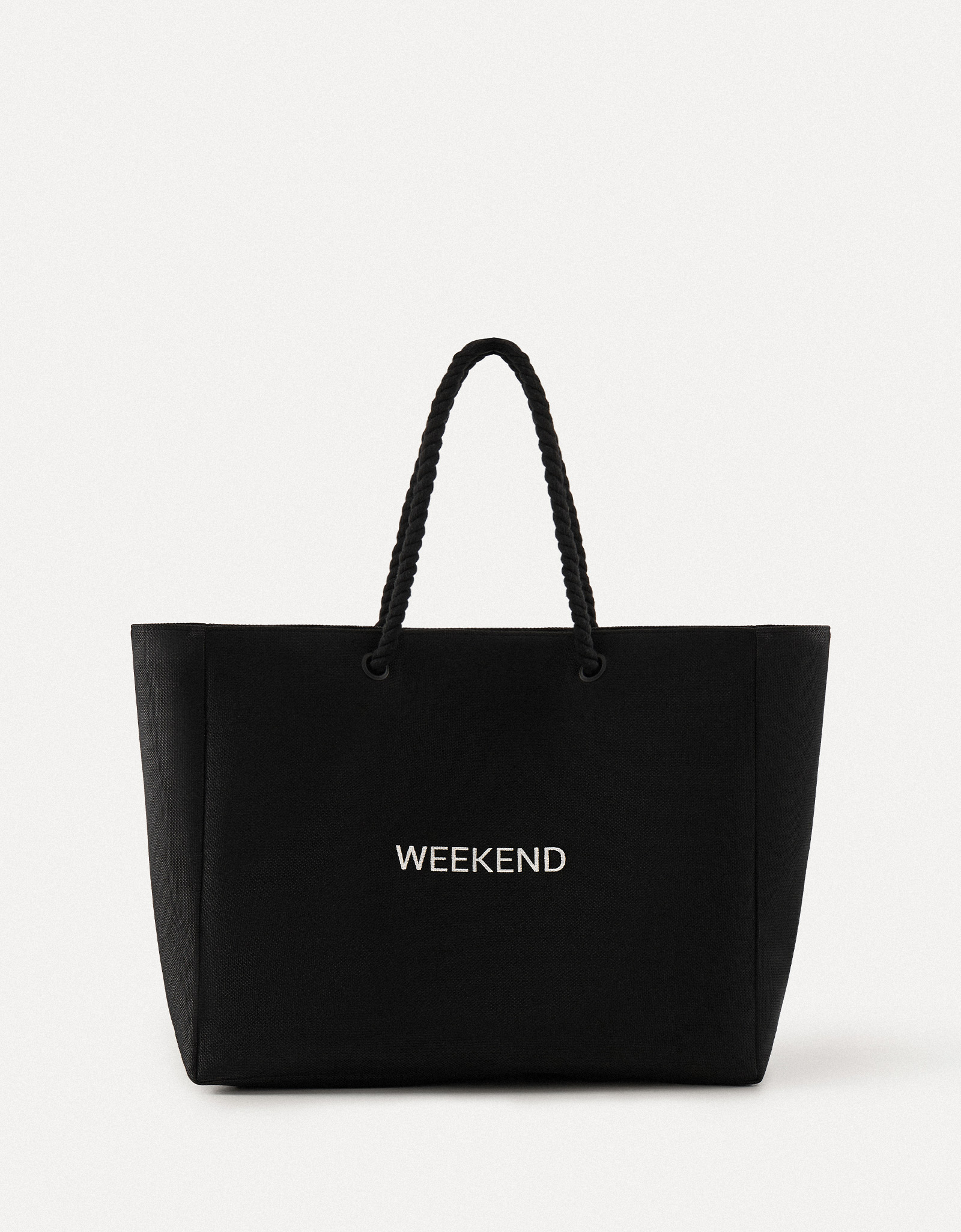 Women's bag, 44x35 cm, polyester, black, Weekend, Coast, image-0