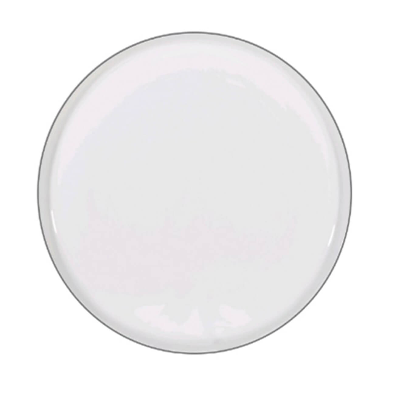 Dessert plate, 20 cm, 2 pcs, porcelain F, white, Ideal silver