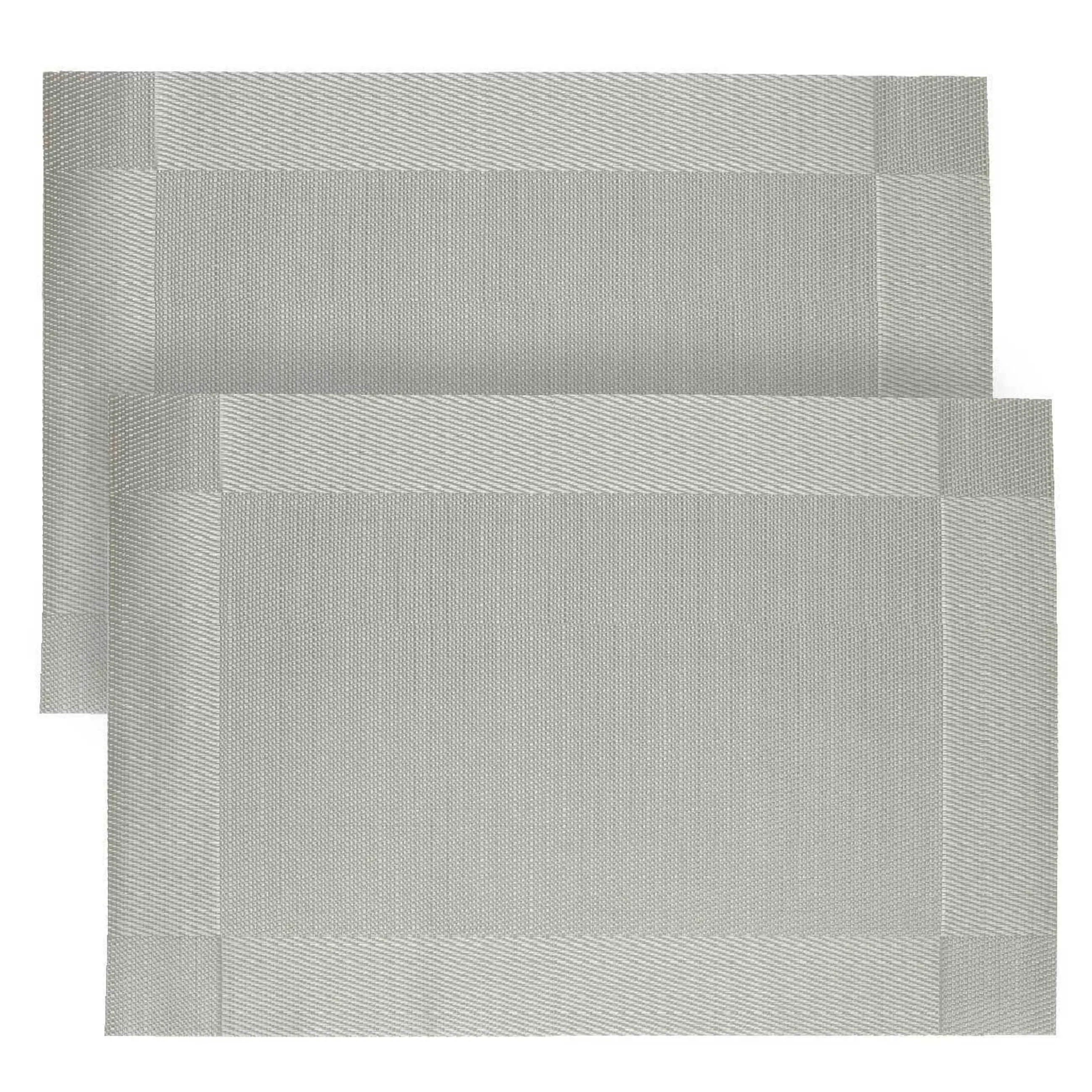 Napkin for appliances, 30x45 cm, 2 pcs, PVC / polyester, rectangular, gray, Mats
