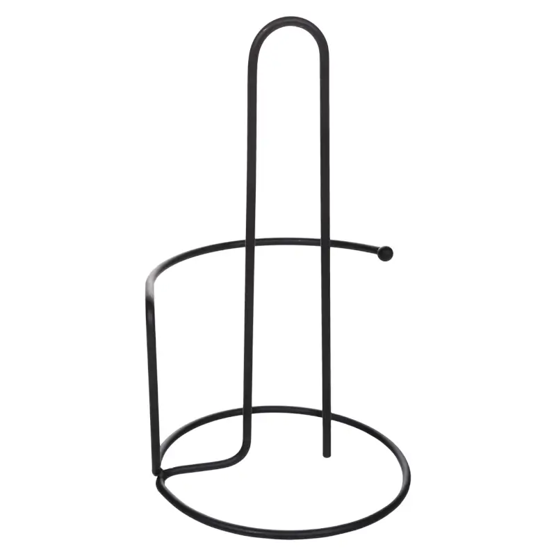 Paper towel holder, 25 cm, metal, Black, Twist black ,image-0