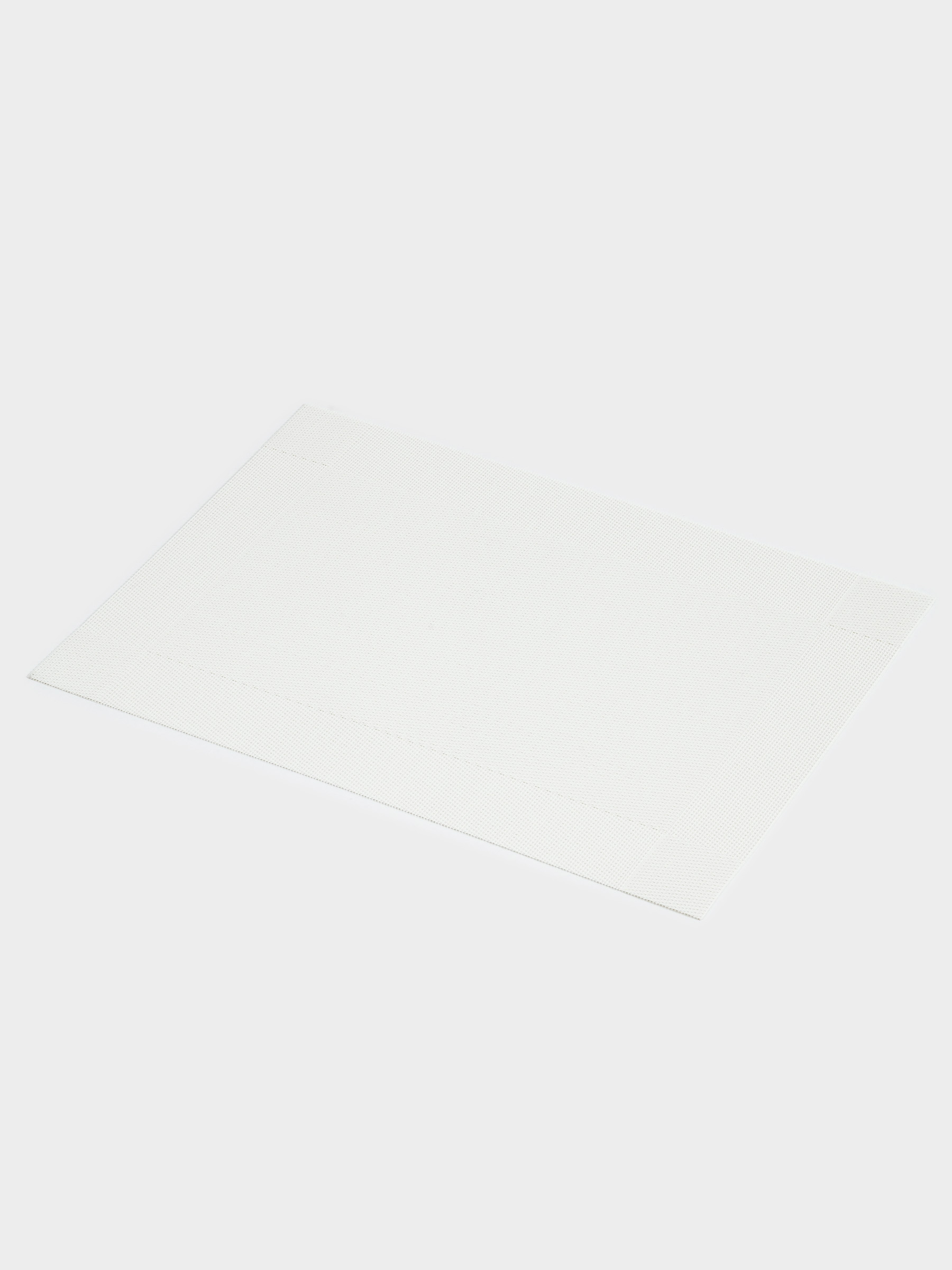 Placemat, 30x45 cm, 2 pcs, PVC / polyester, rectangular, milky, Mats, image-1