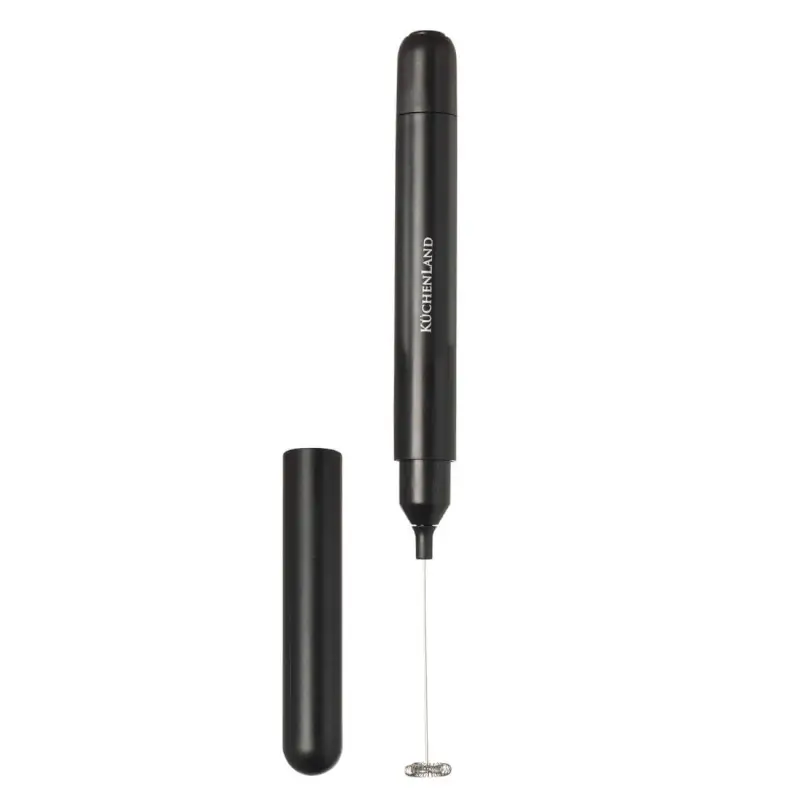 Milk frother, 24cm, submersible, in a case, plastic/steel, black, Liberica