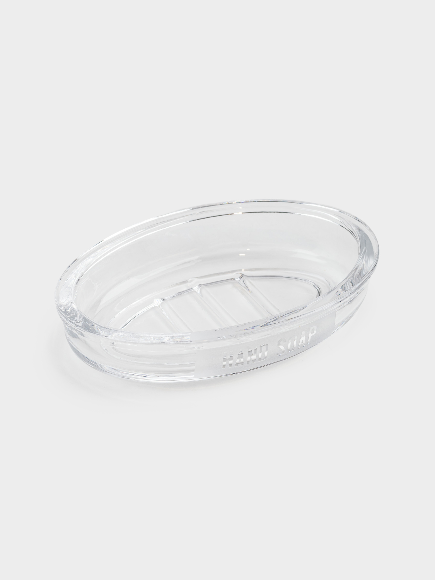 Soap dish, 15x10 cm, glass, oval, Lunt, image-2