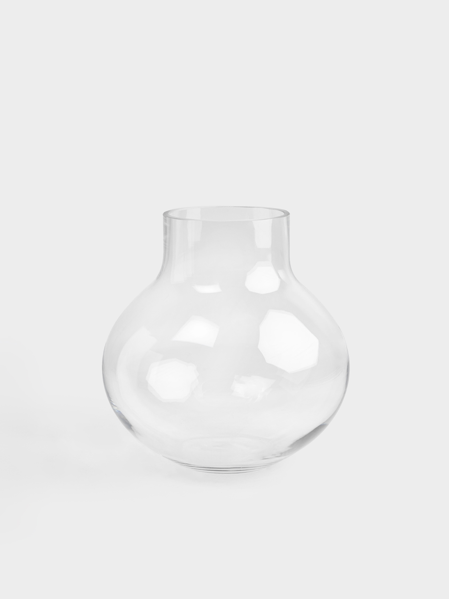 Flower vase, 25 cm, glass, Flask, Flask