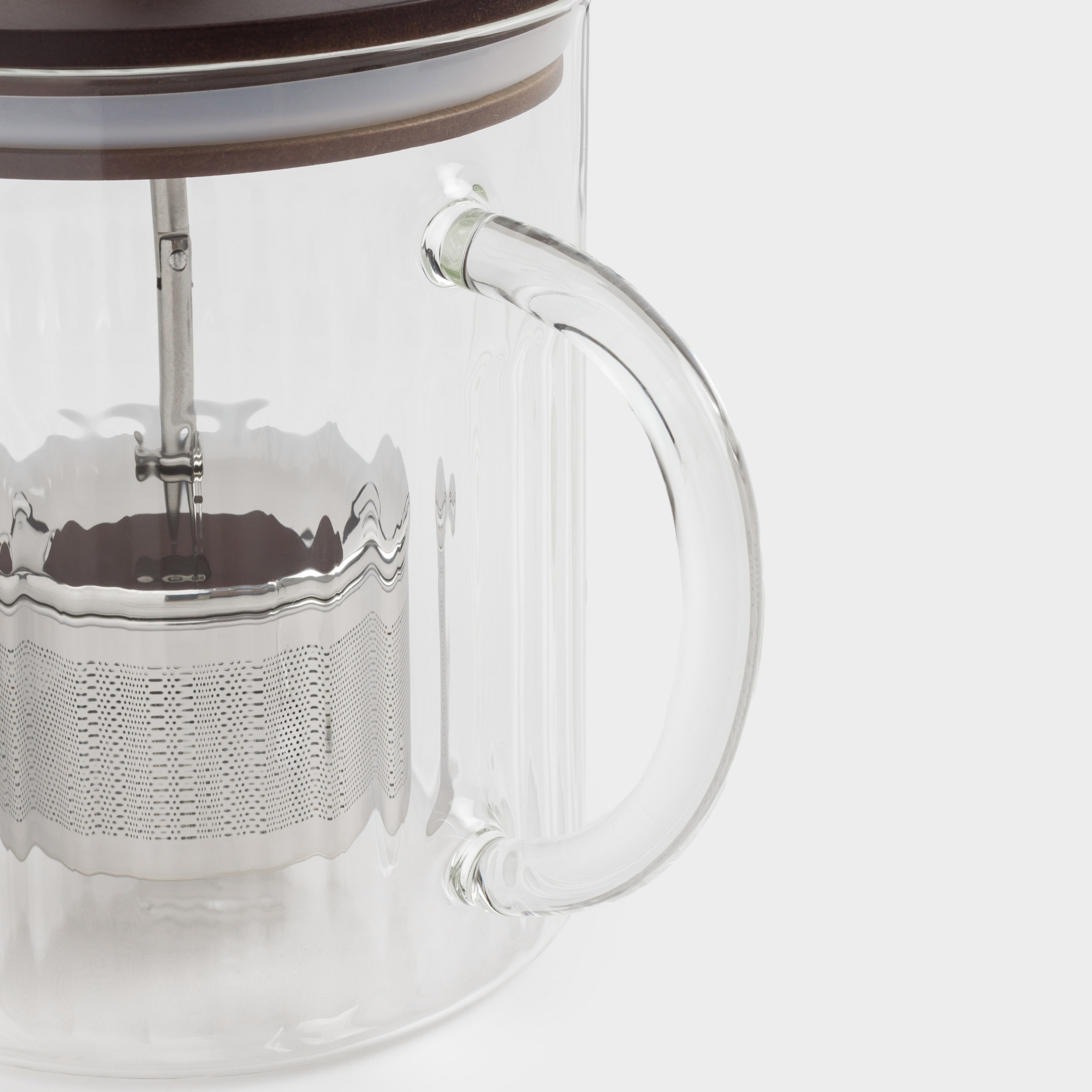 Teapot, 1 l, glass B / steel, Bell R