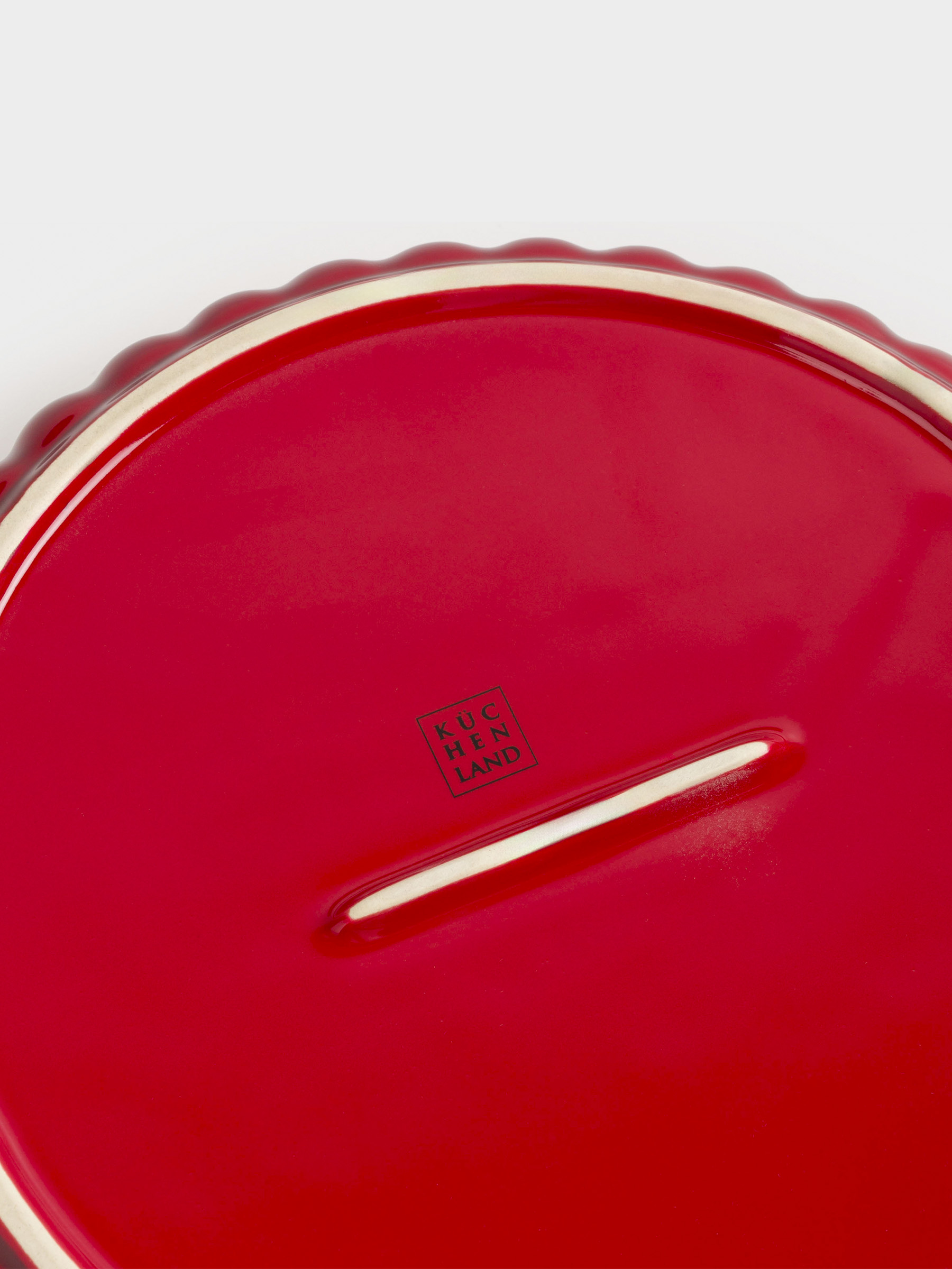 Baking dish, 28 cm, ceramic, round, burgundy, Gradient, Cakes gradient, image-9