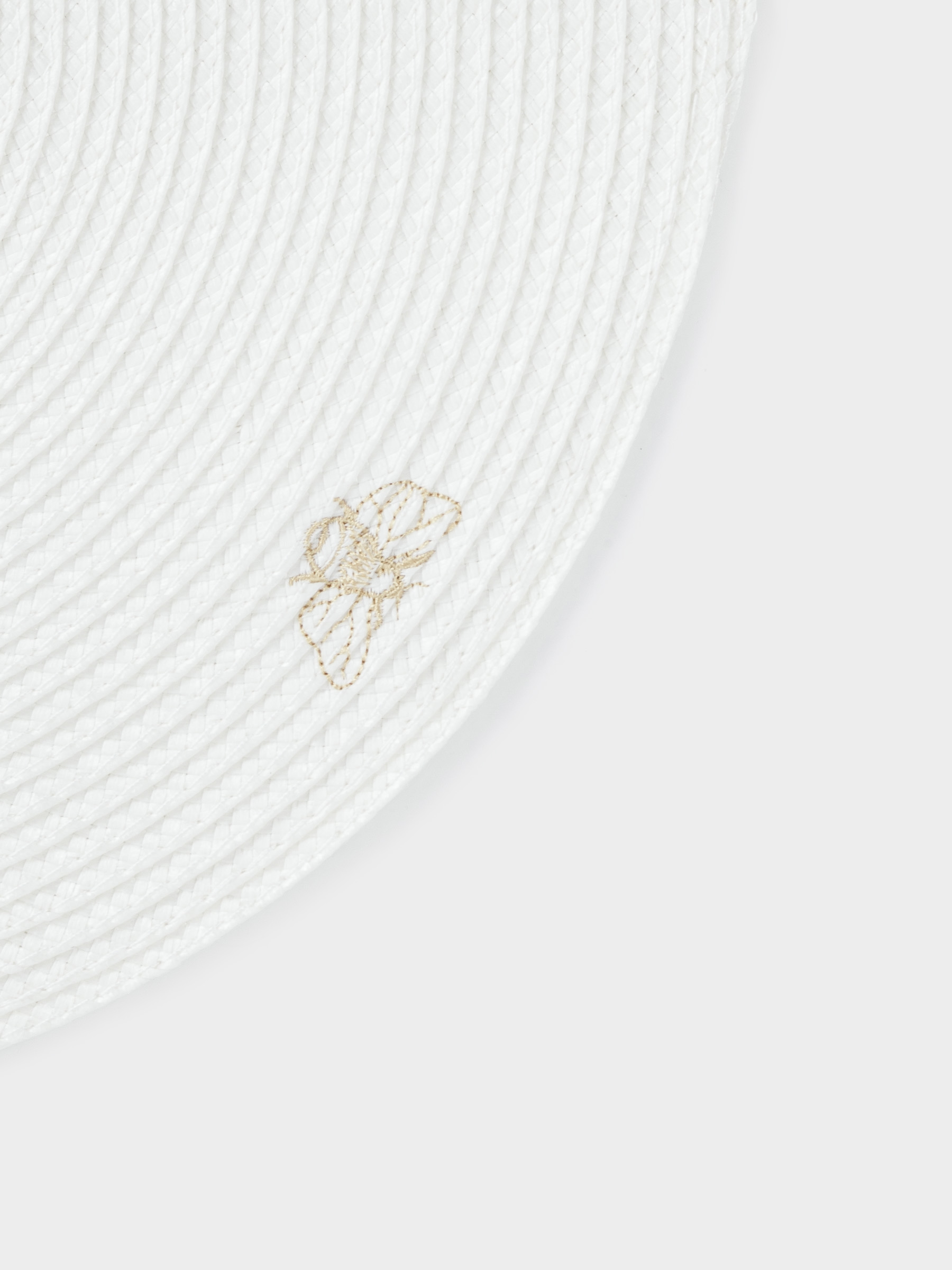 Placemat, 38 cm, polypropylene/PET, Round, Light grey, Flowers, Circle embroidery, image-4