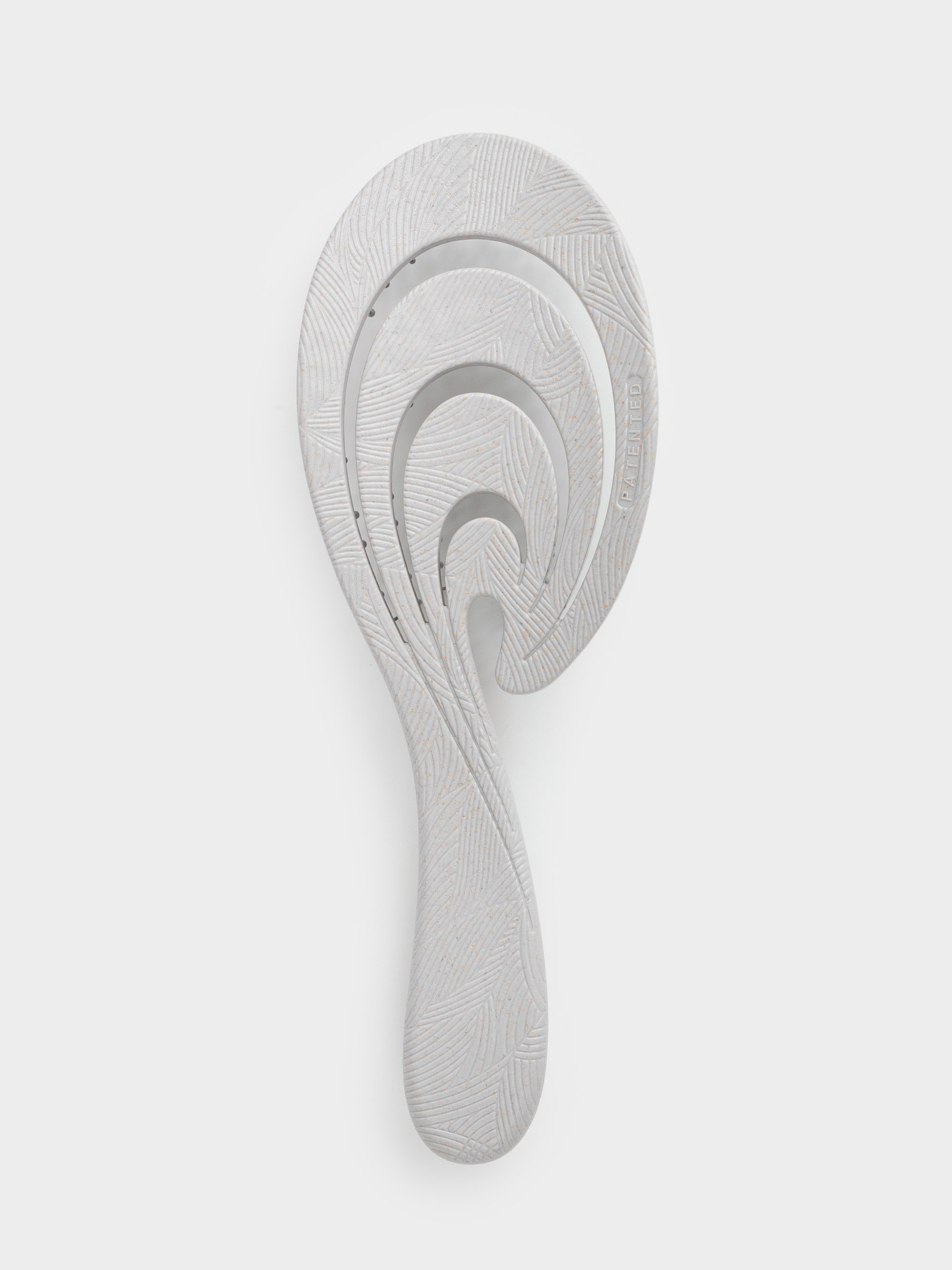 Hair massage comb, 22 cm, vegetable fiber / plastic, gray-blue, Zipo, image-1
