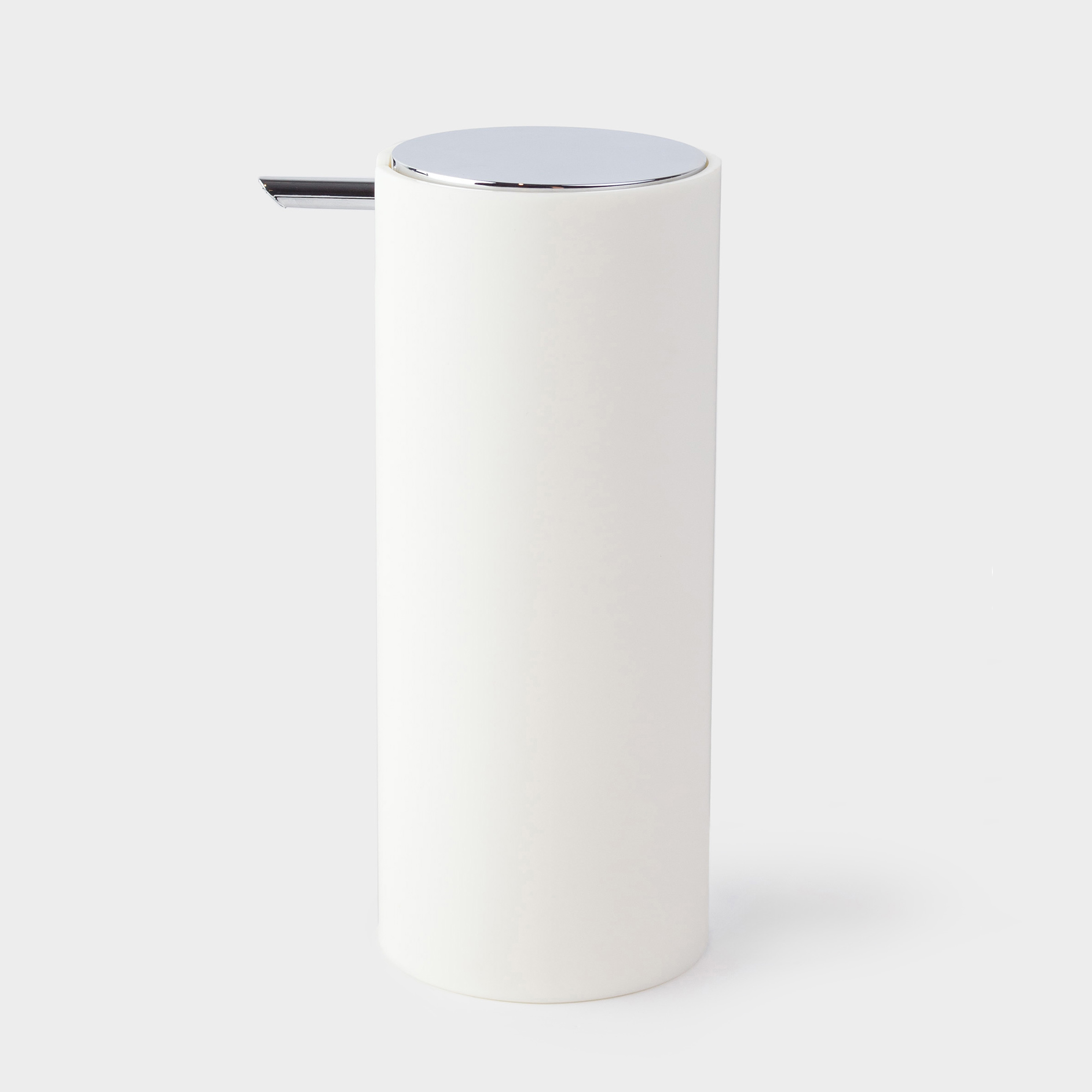 Liquid soap dispenser, 330 ml, plastic, milky, Eleos, image-0