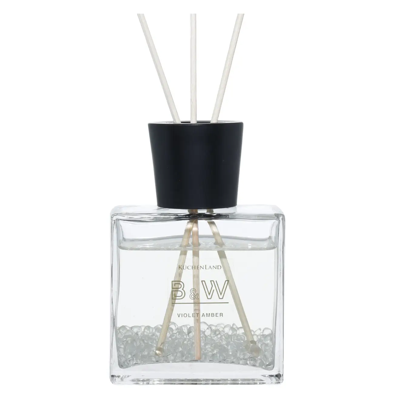 Aroma diffuser, 100 ml, with crystals, Violet Amber, B&W