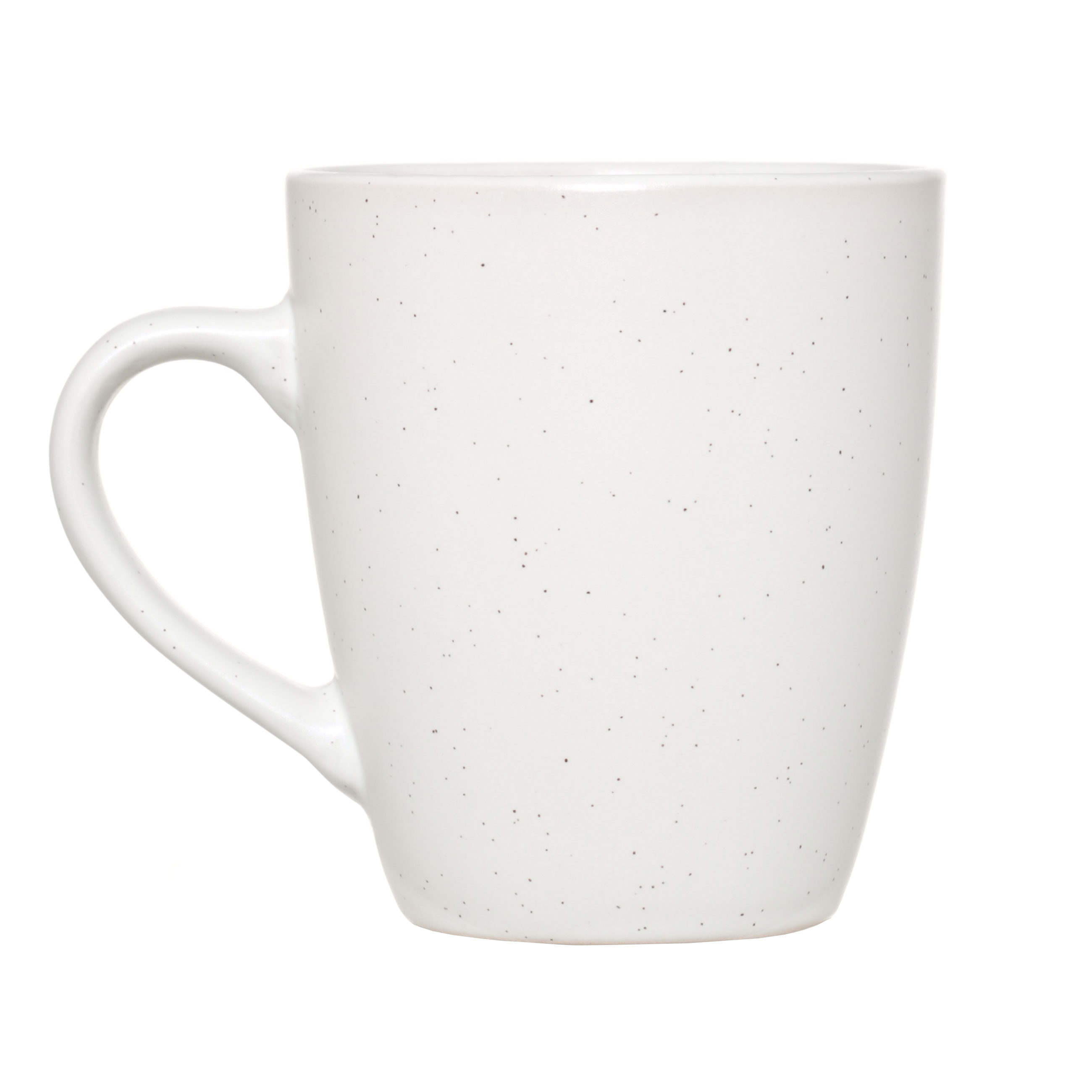 Mug, 400 ml, 2 pcs, ceramic, milk, speckled, Particle